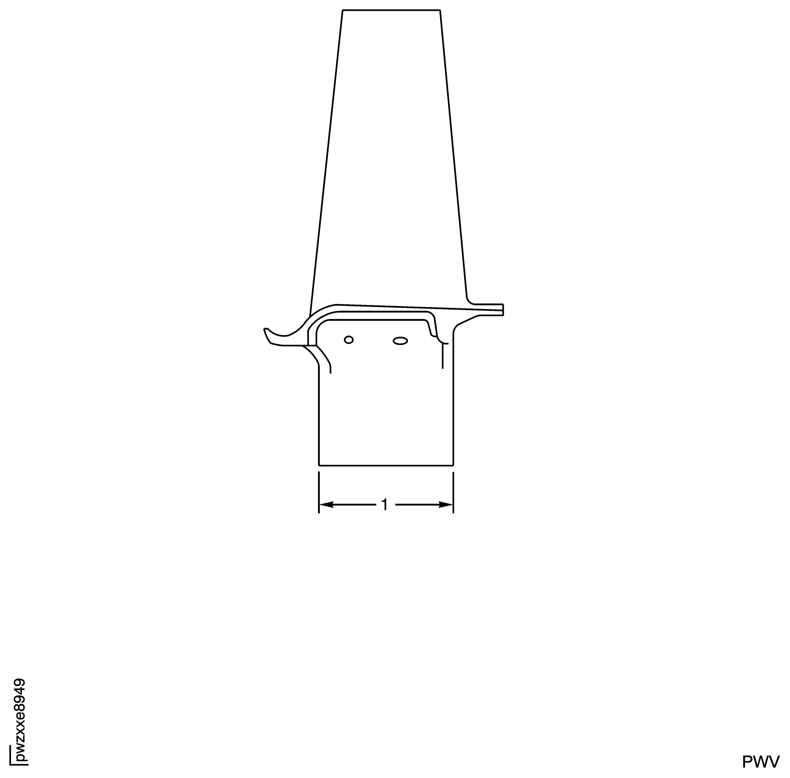 Stage 2 HPT Blade Assembly Dimensional Inspection for Blade Width
