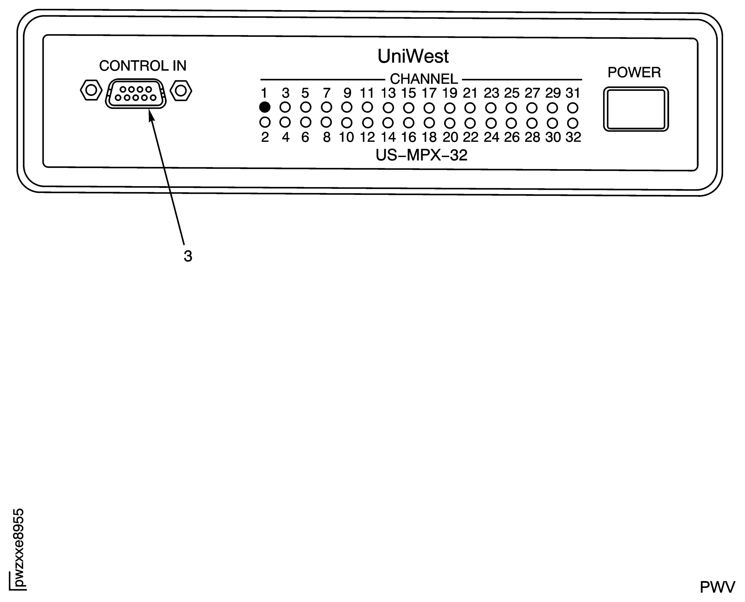 IAE 2P16592 Multiplexer Connection to IAE 2P16593 US-454A