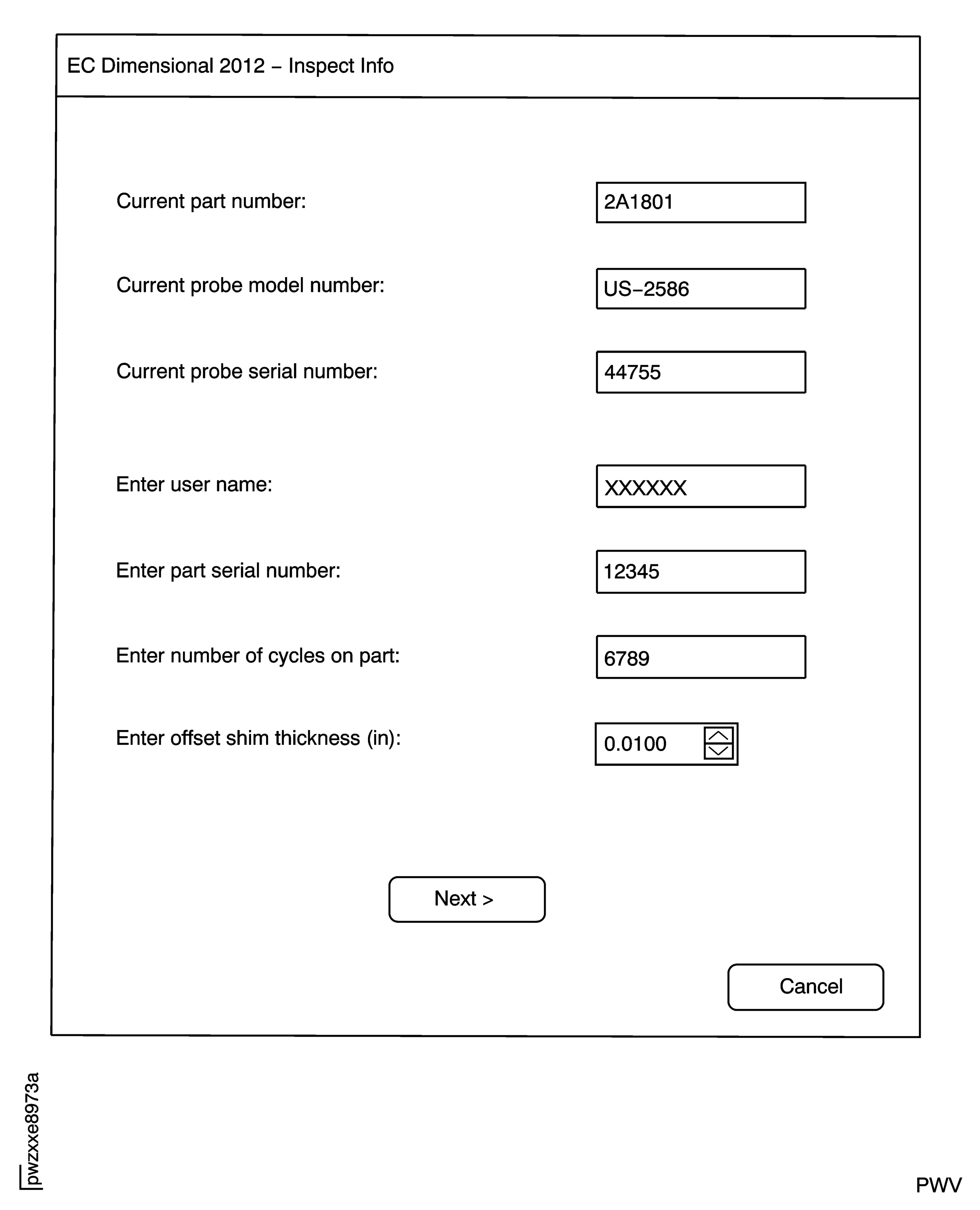 Hub Inspection Information Window