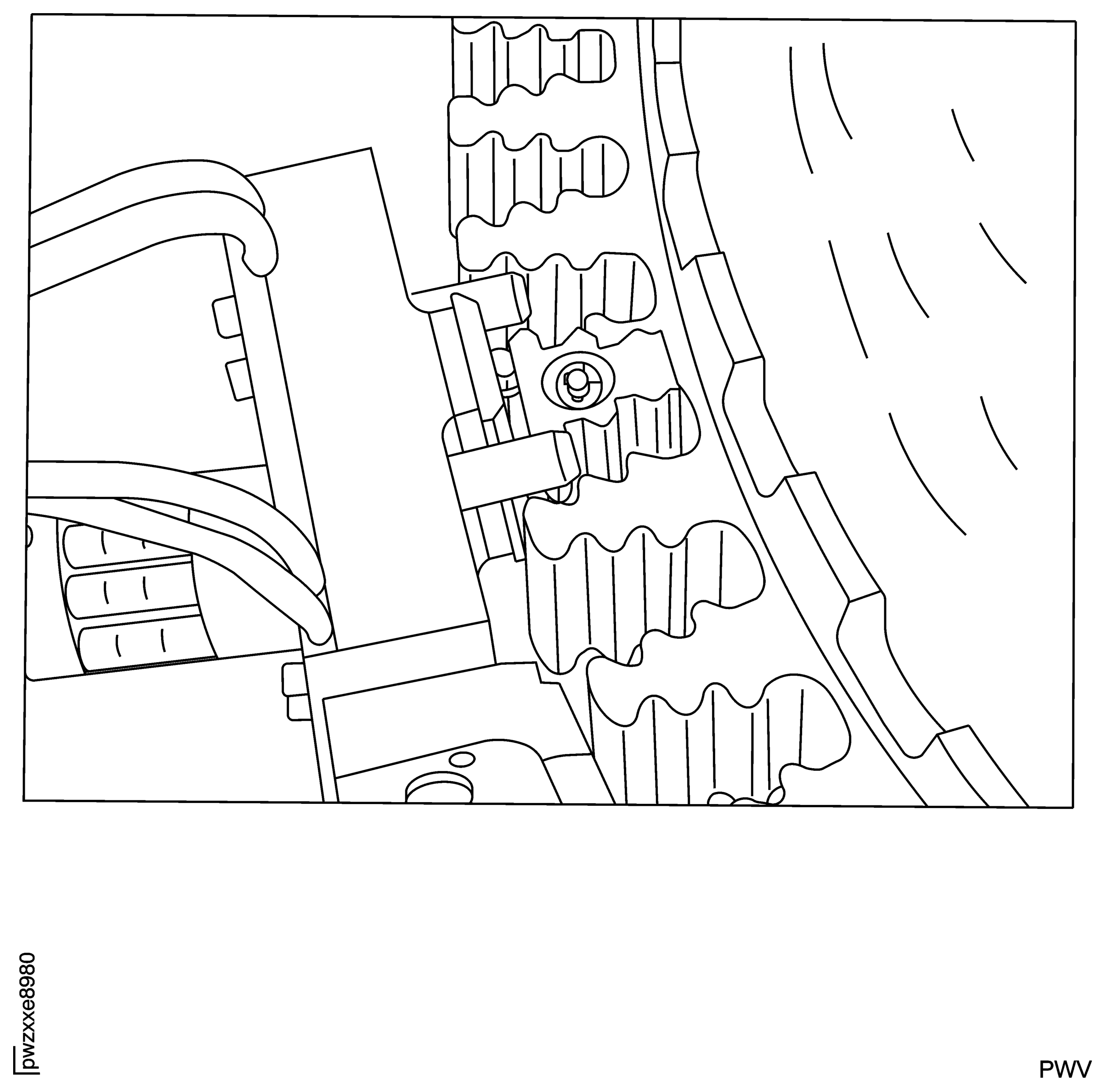 Probe Inserted in Blade Slot to be Examined