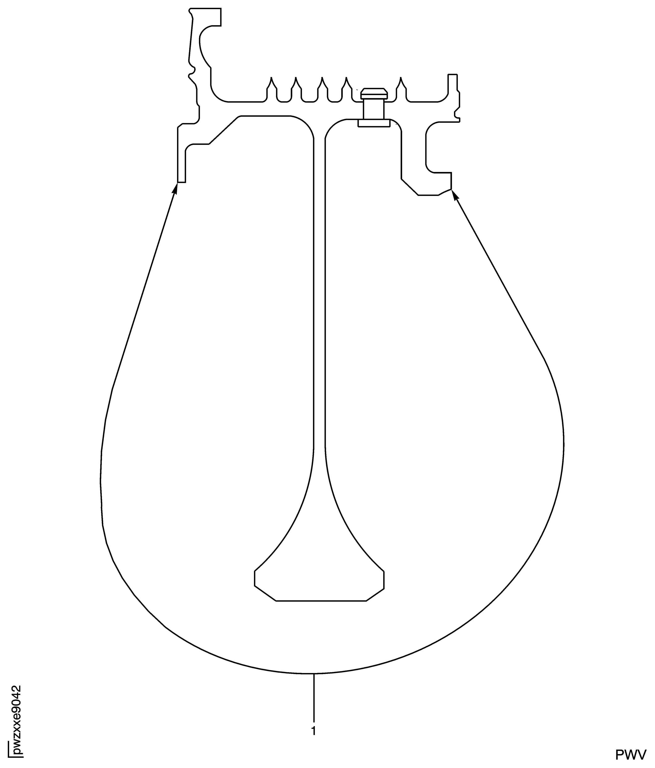 Stage 2 HPT Air Seal Inspection Locations