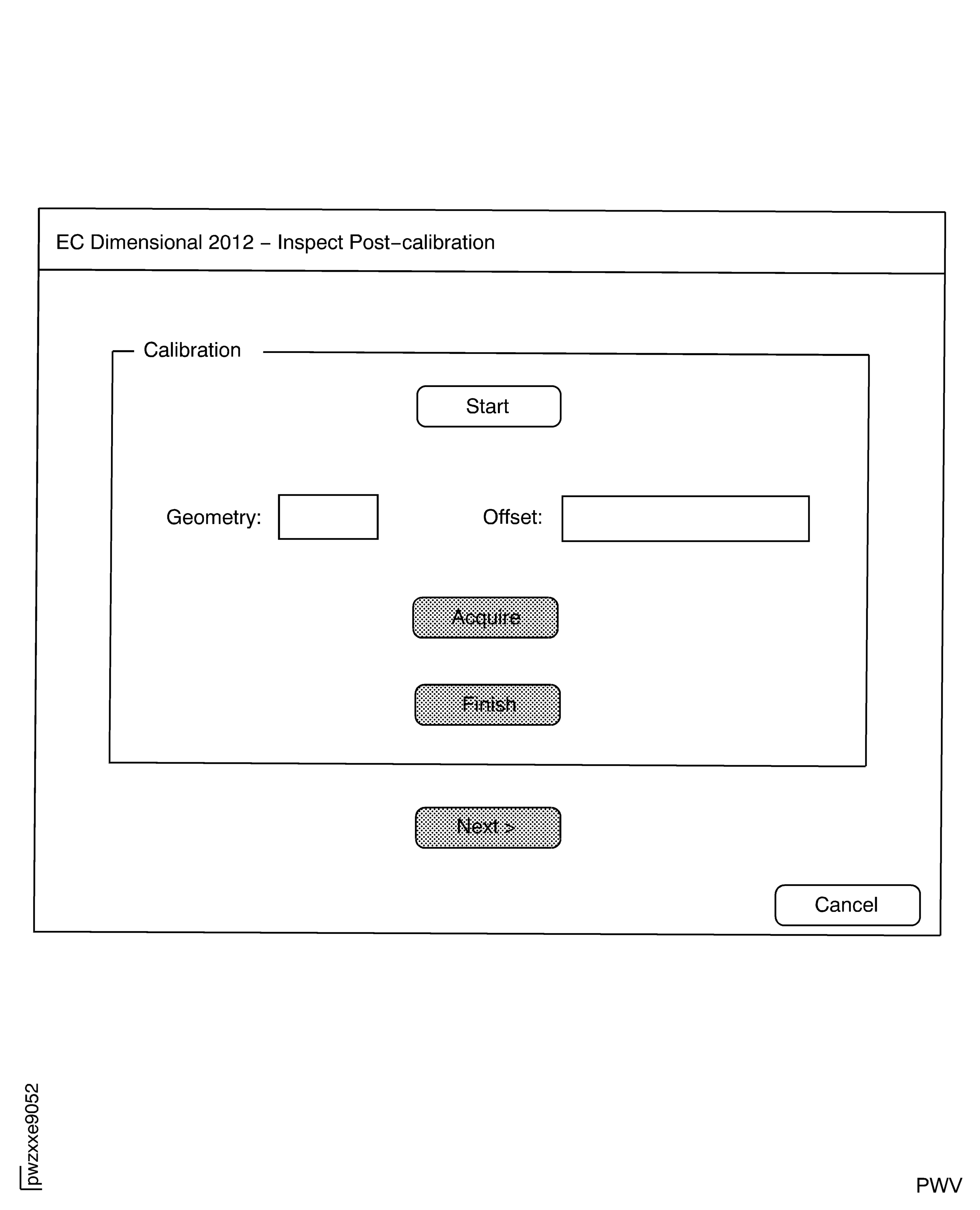 Start-up Screen for Post-Calibration