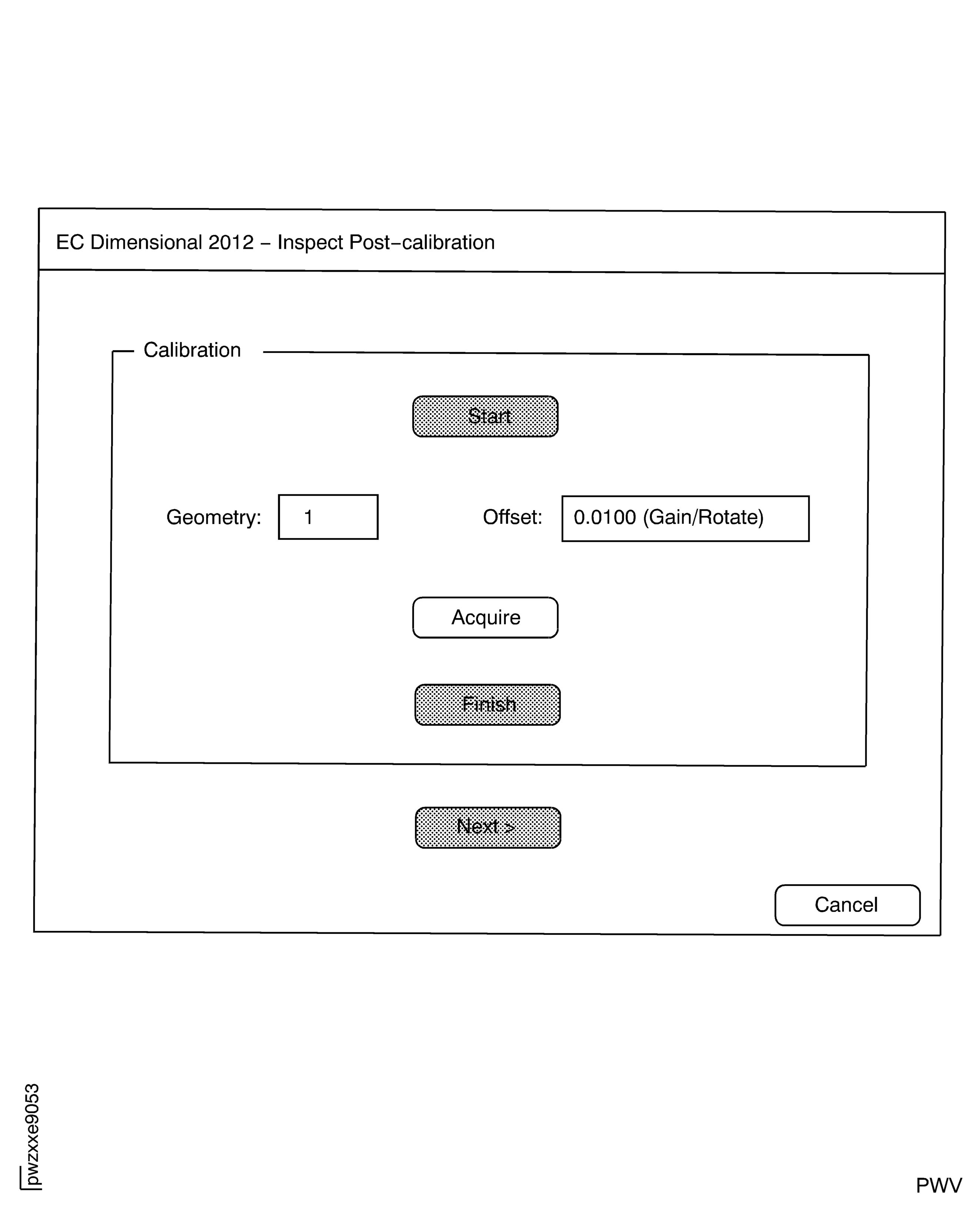 Display for 10 Mil Lift-off Post-Calibration