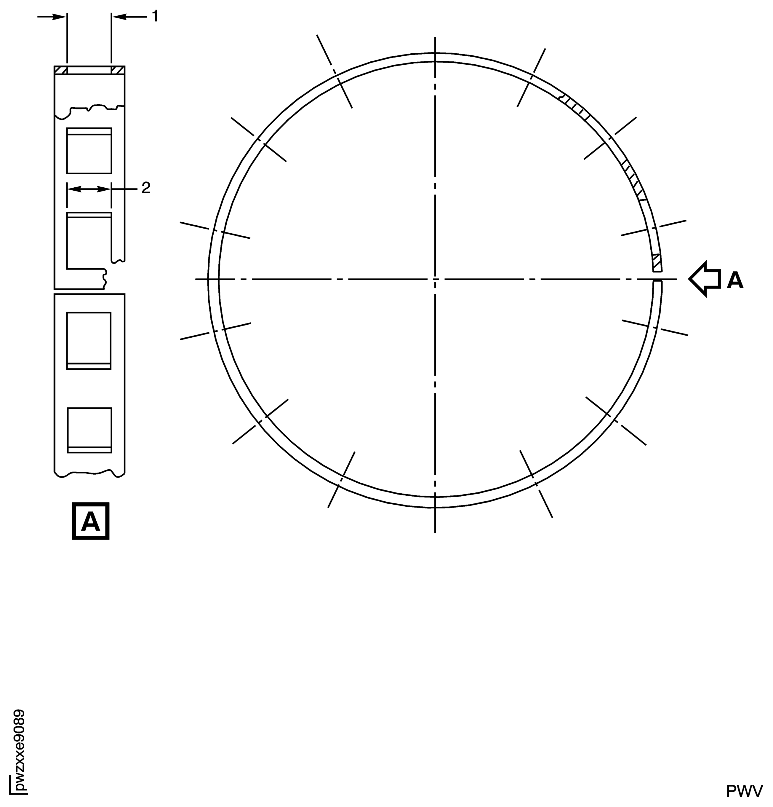 Repair Details and Dimensions (PN 2A1254)