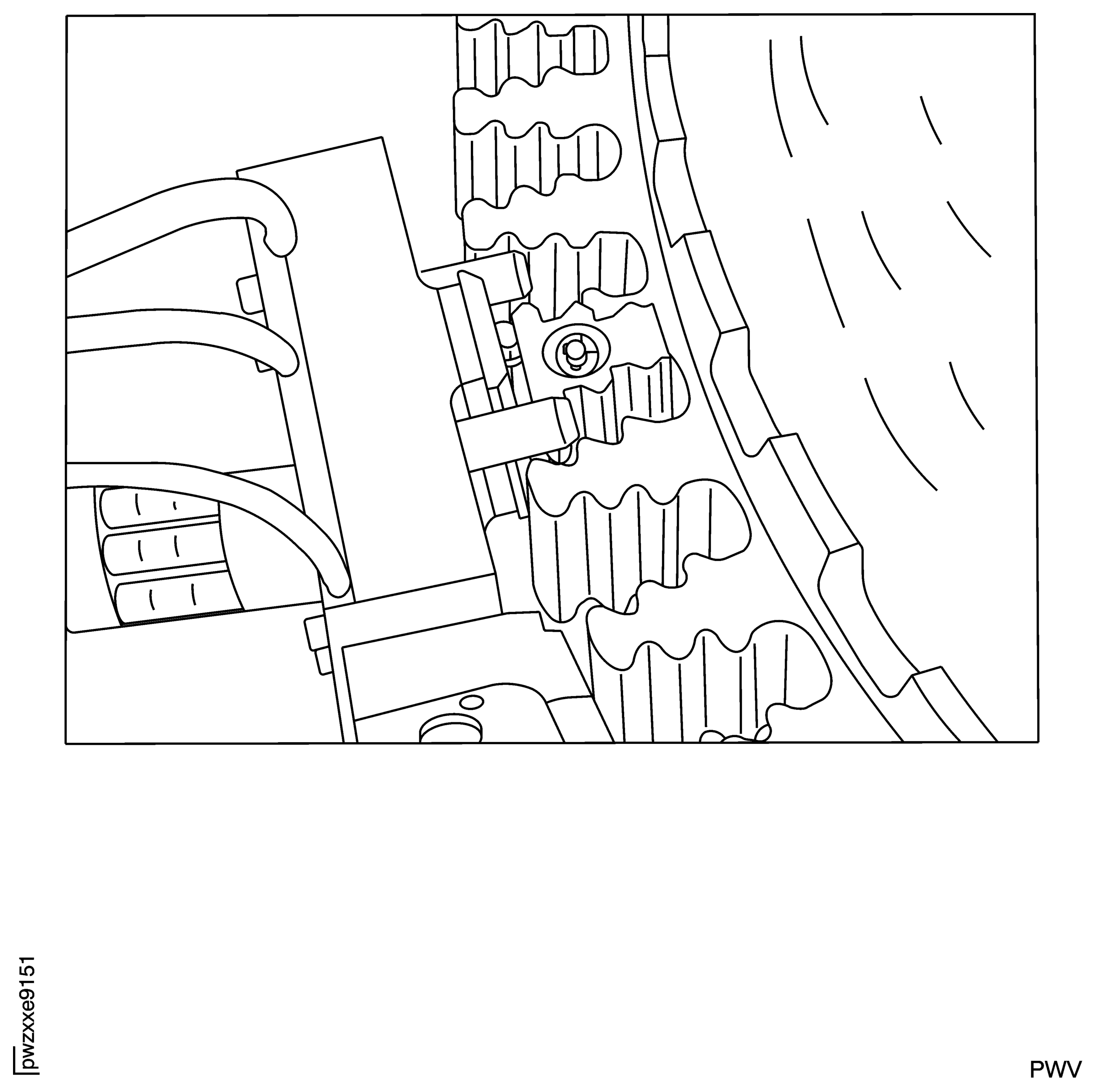 Probe Inserted in Blade Slot to be Examined