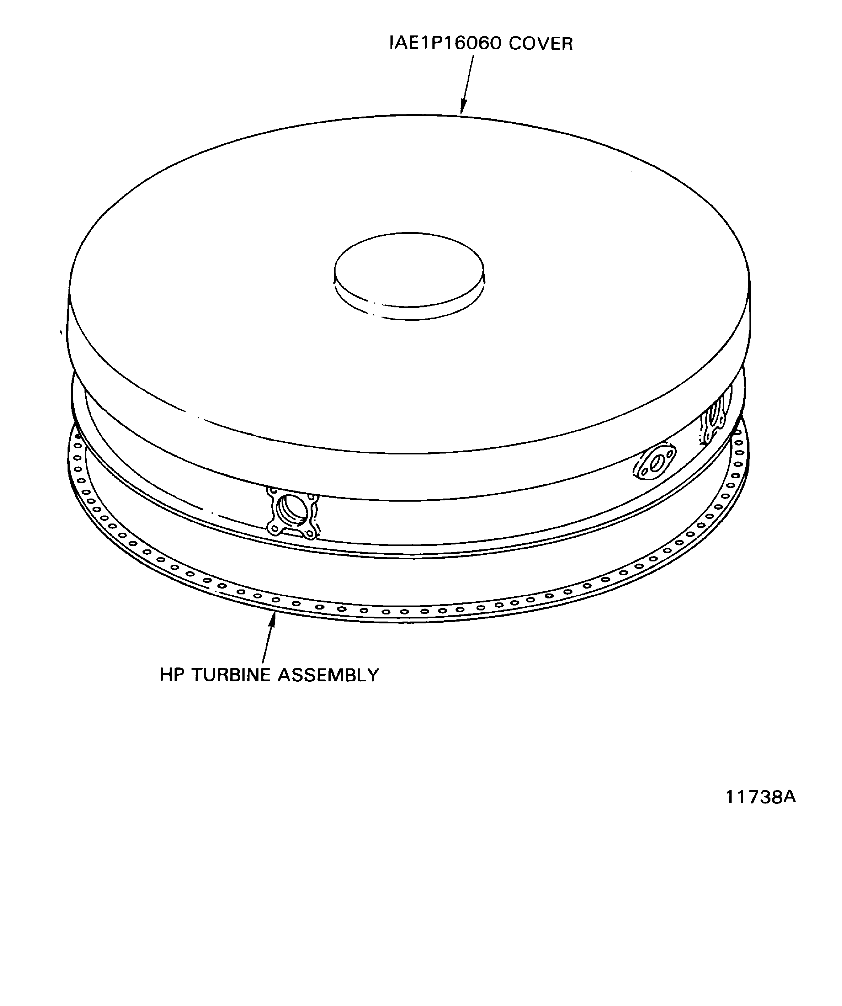 Remove the IAE 1P16060 cover