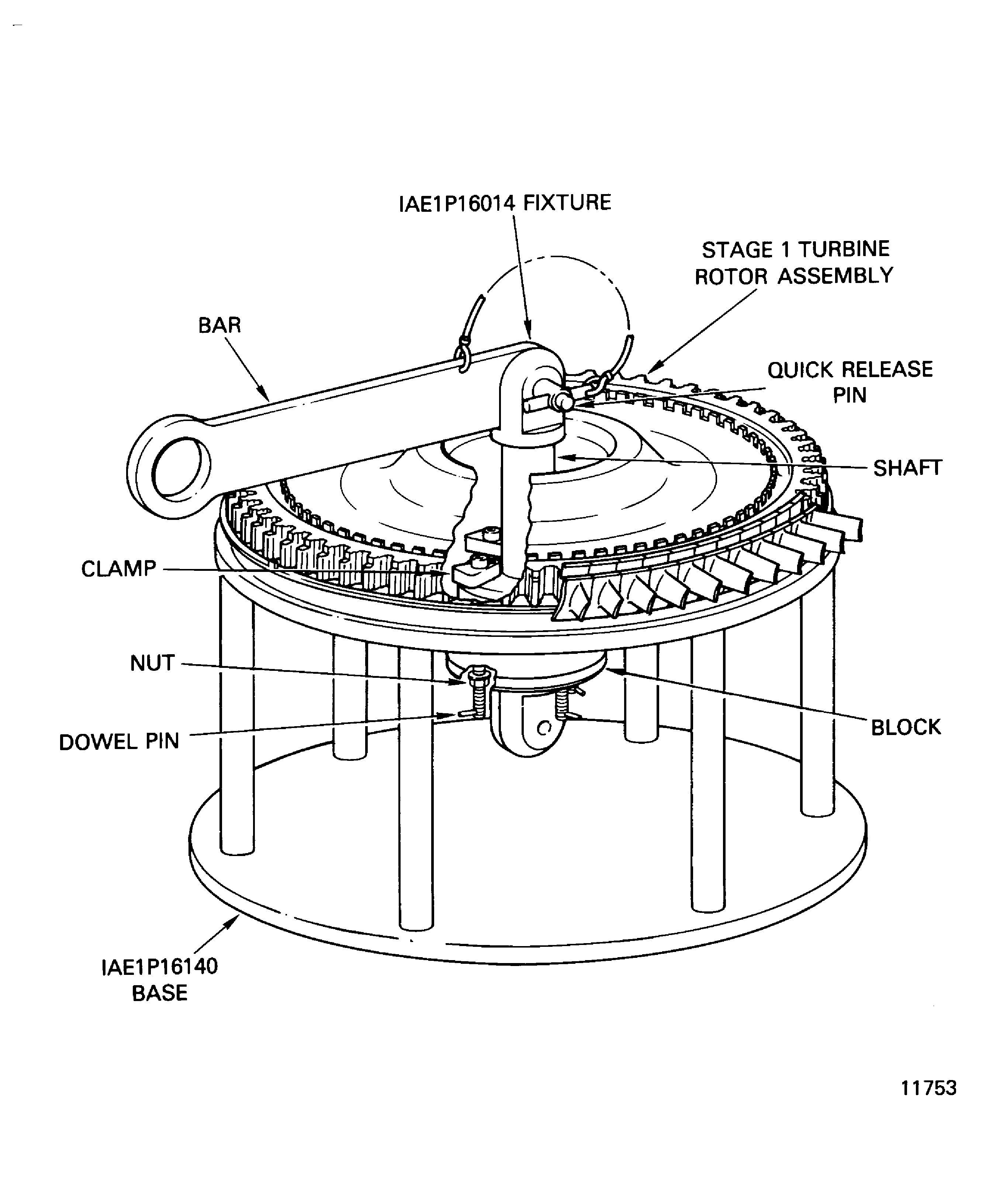 Install the IAE 1P16014 Fixture