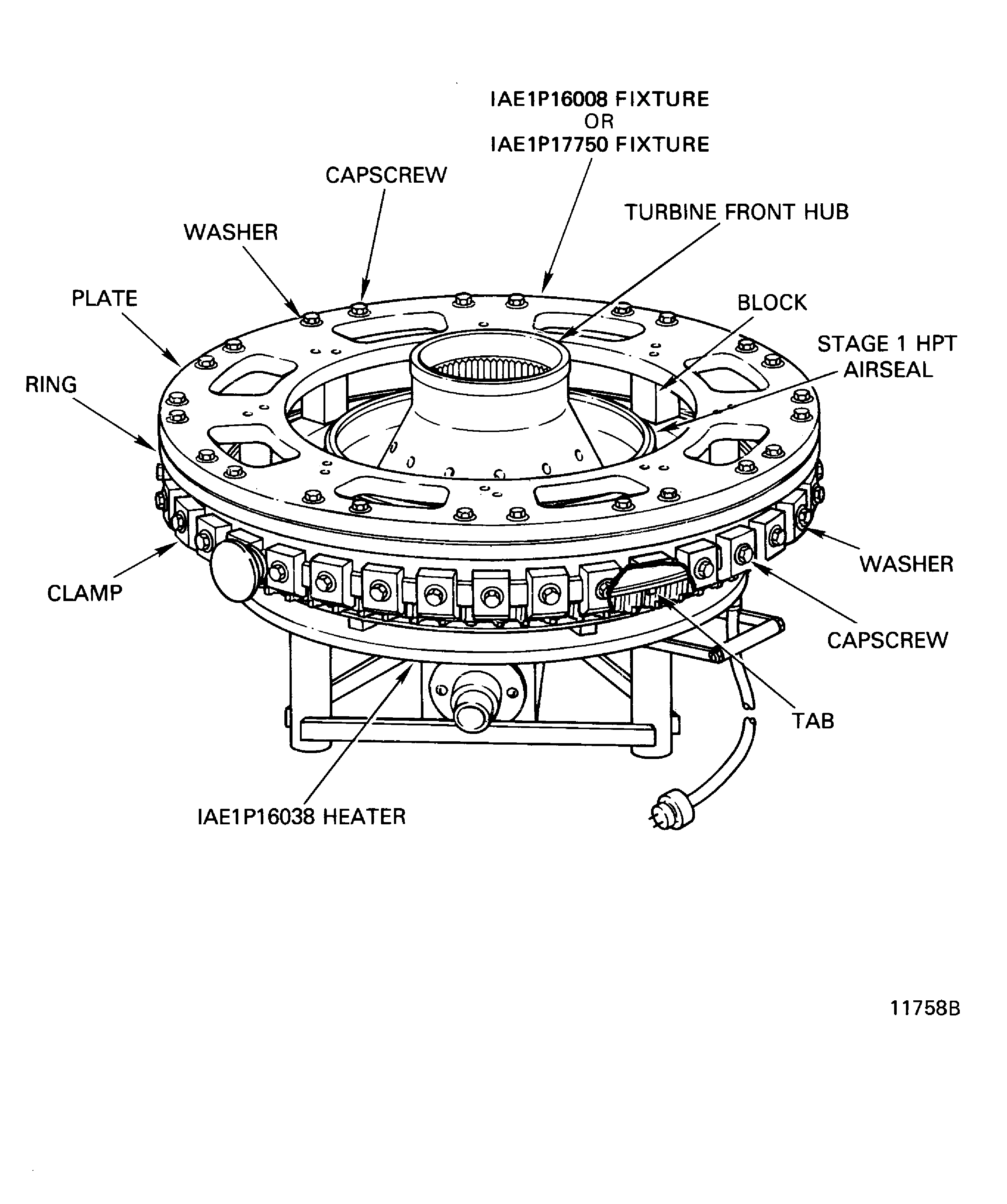 Remove the Stage 1 HPT Airseal (Outer)