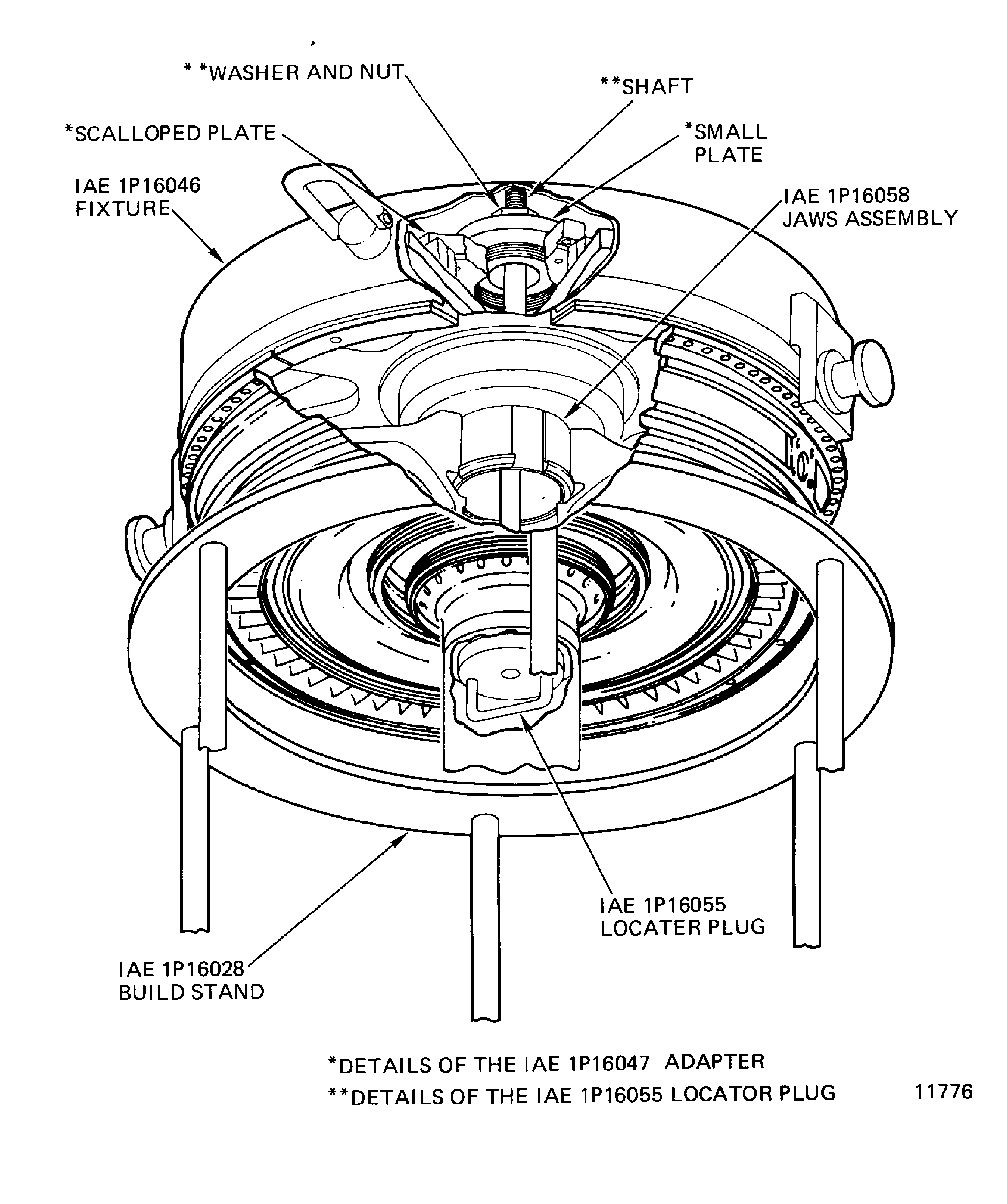 HP turbine rotor and stator locator plug installation