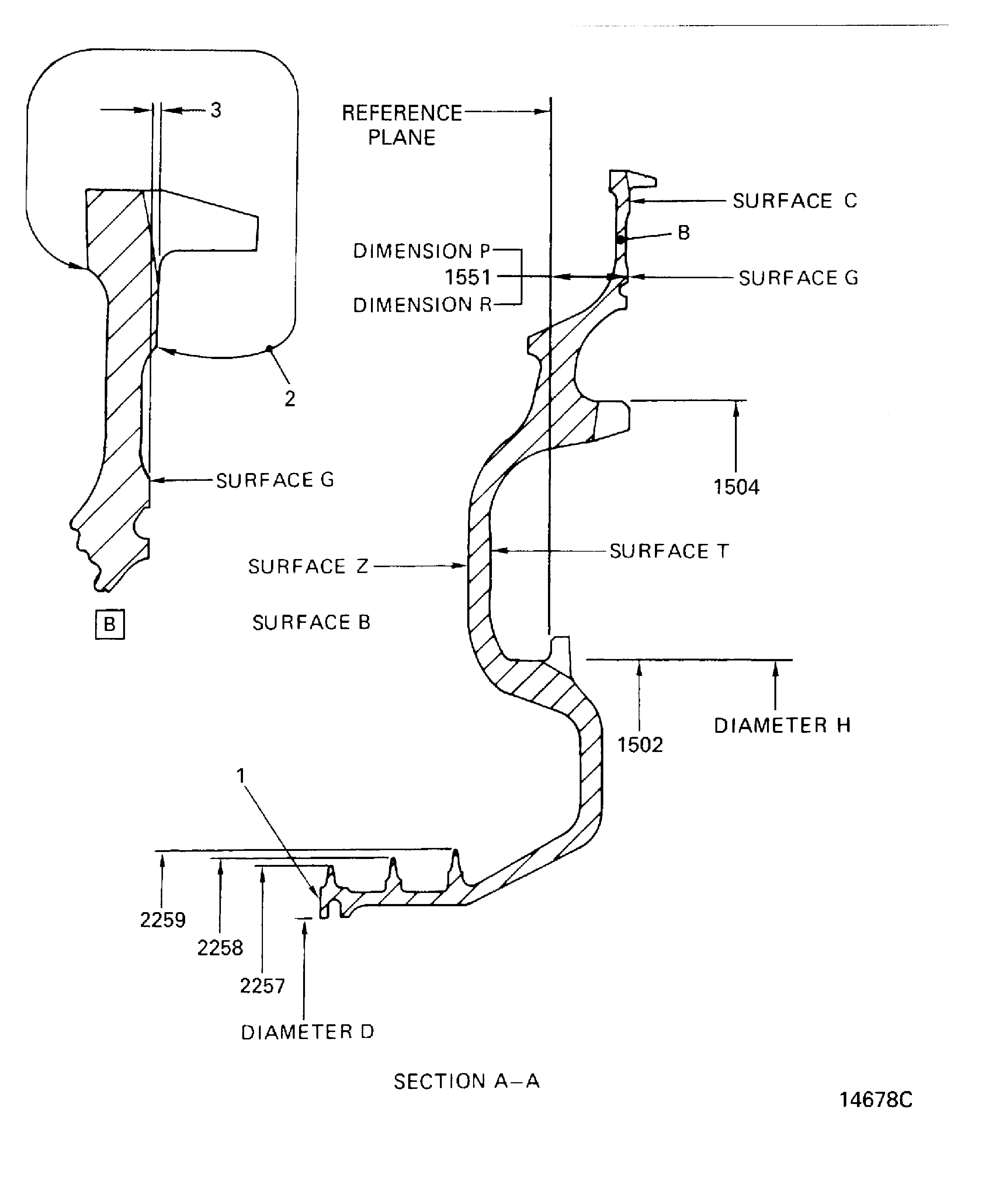 Stage 1 HPT Airseal Inspection Locations