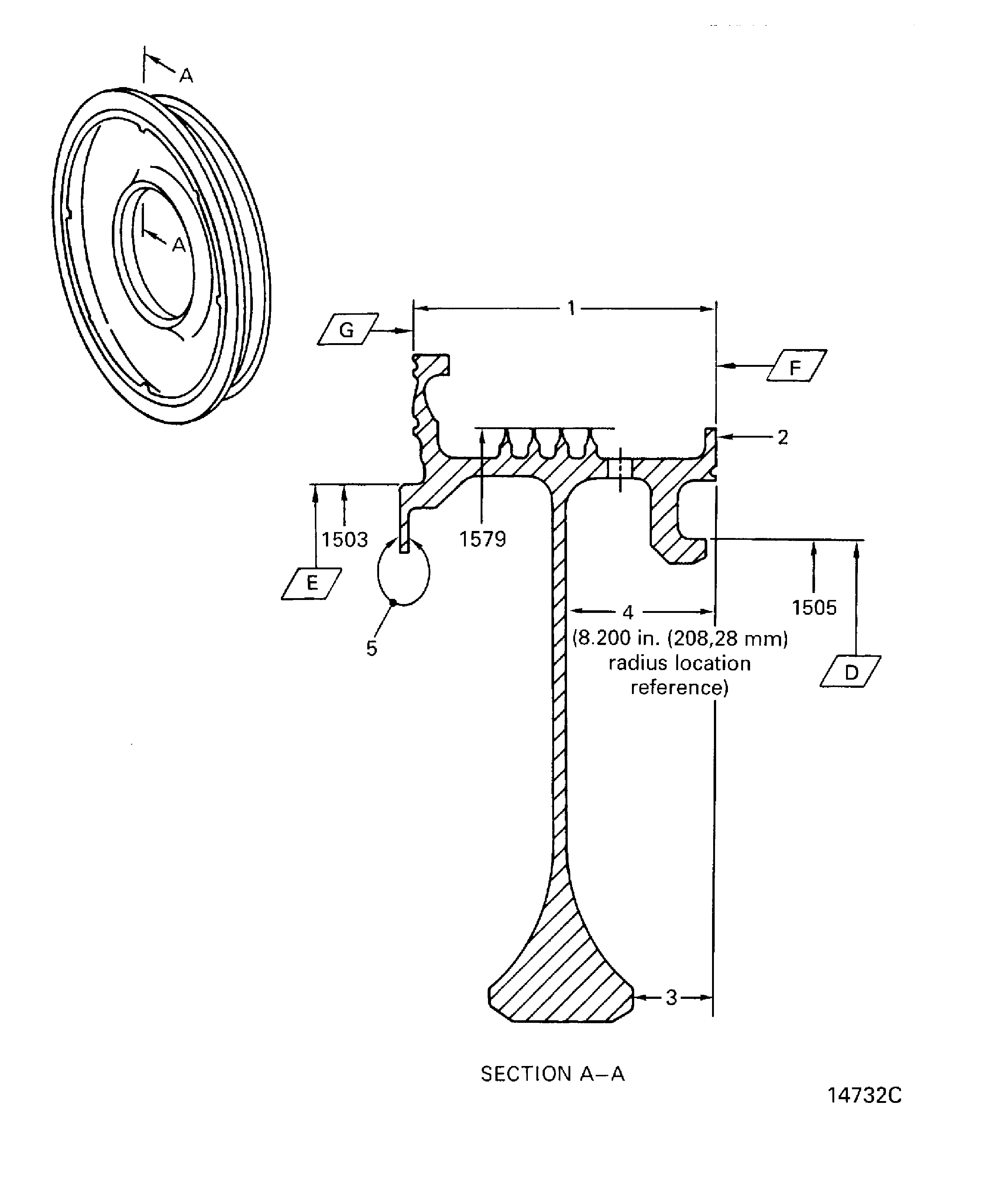 Stage 2 HPT Air Seal Inspection Locations