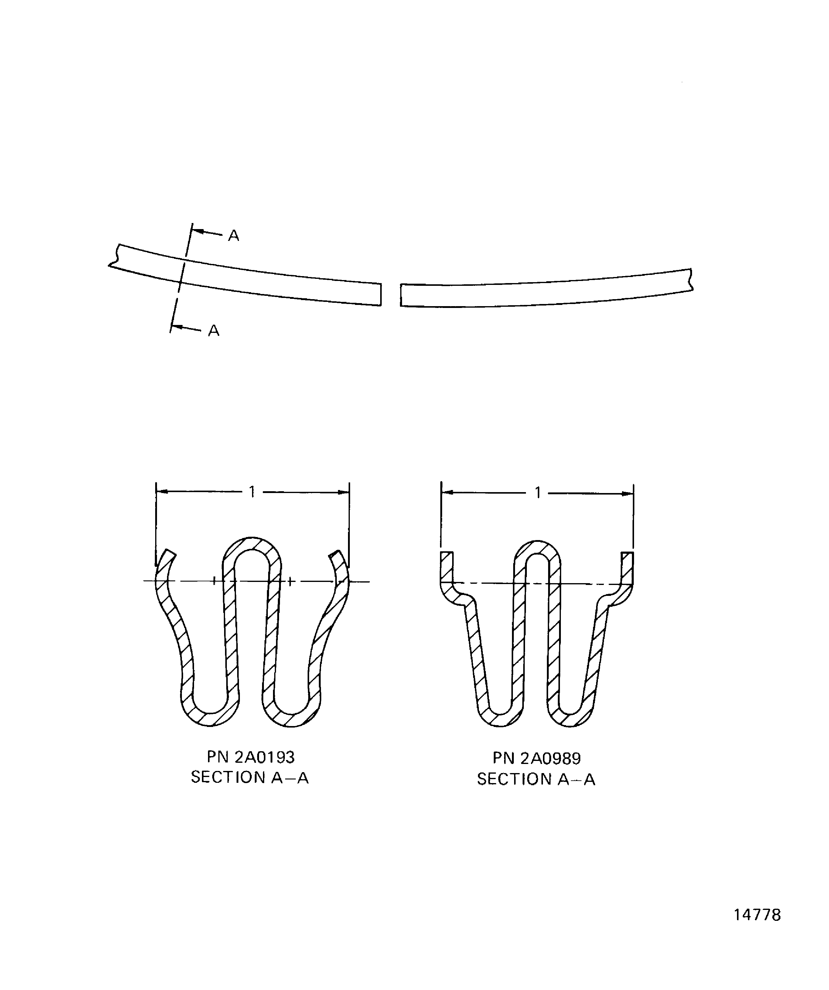 Locations at stage 2 HPT duct support gasket