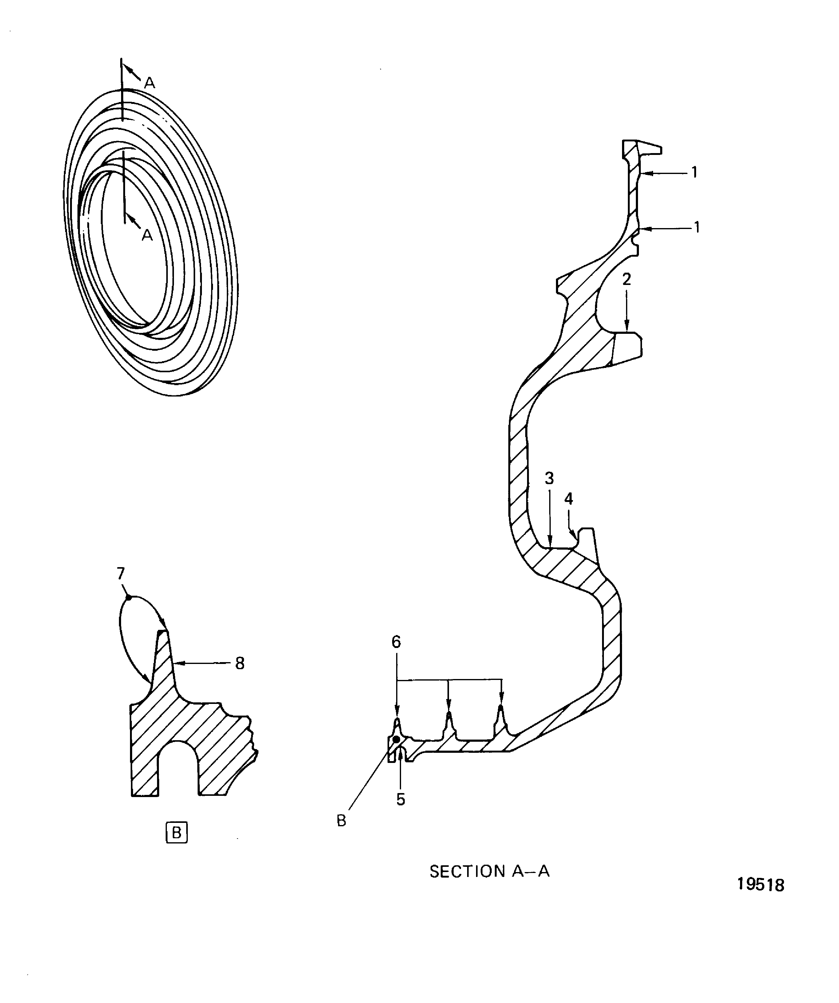 Stage 1 HPT Airseal Inspection Locations