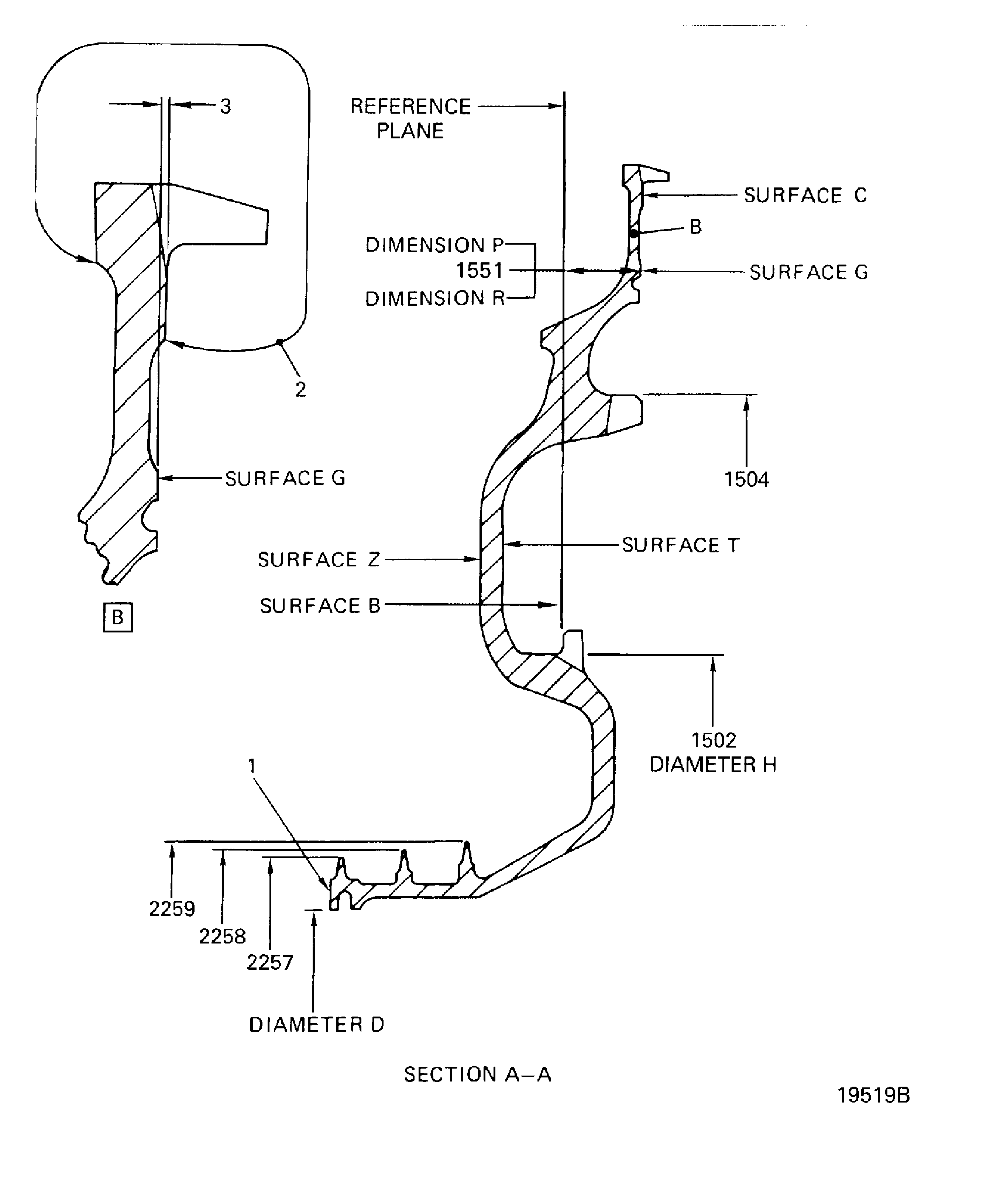 Stage 1 HPT Airseal Inspection Locations