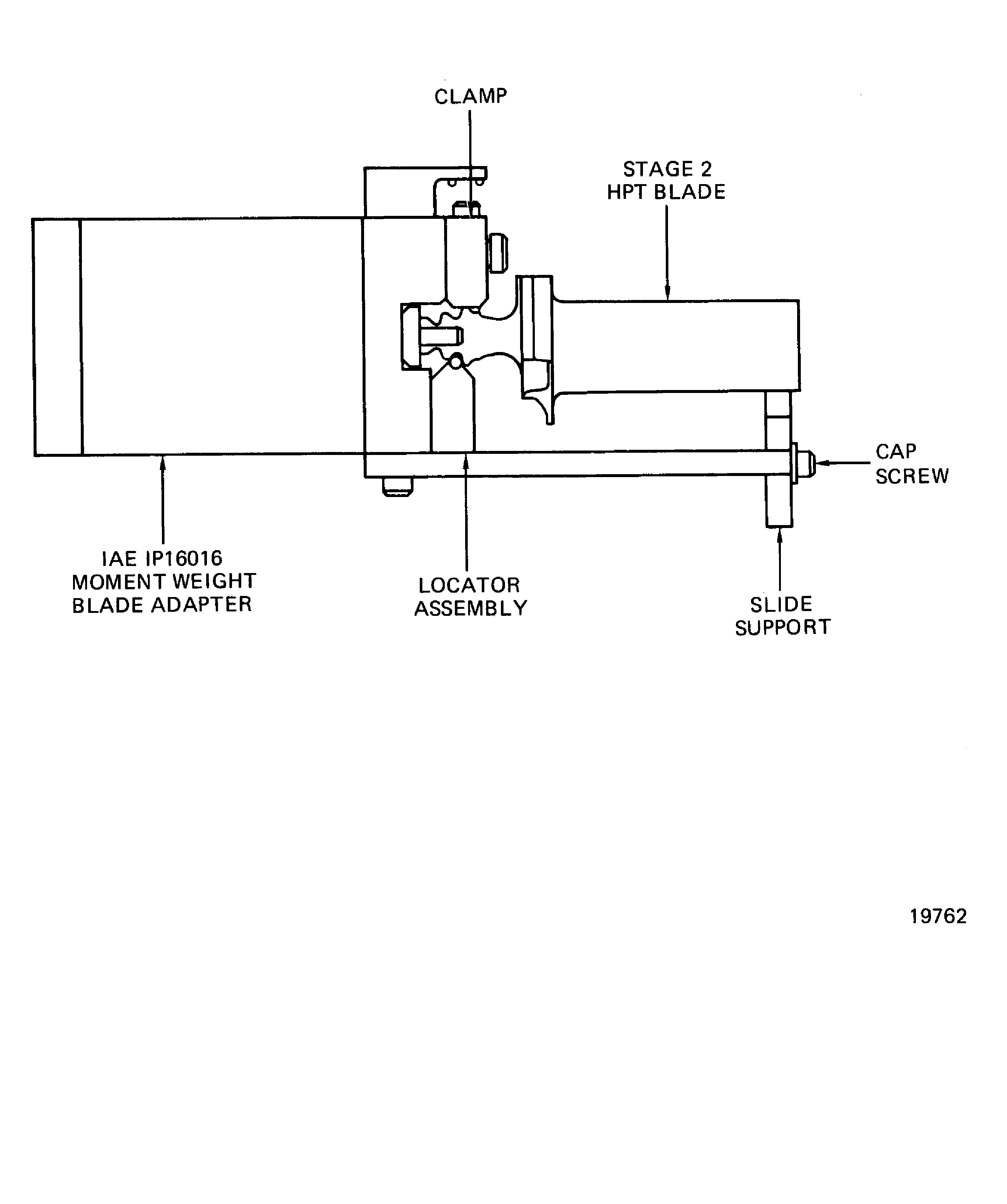 Stage 2 IAE 1P16016 Moment Weight Blade Adapter