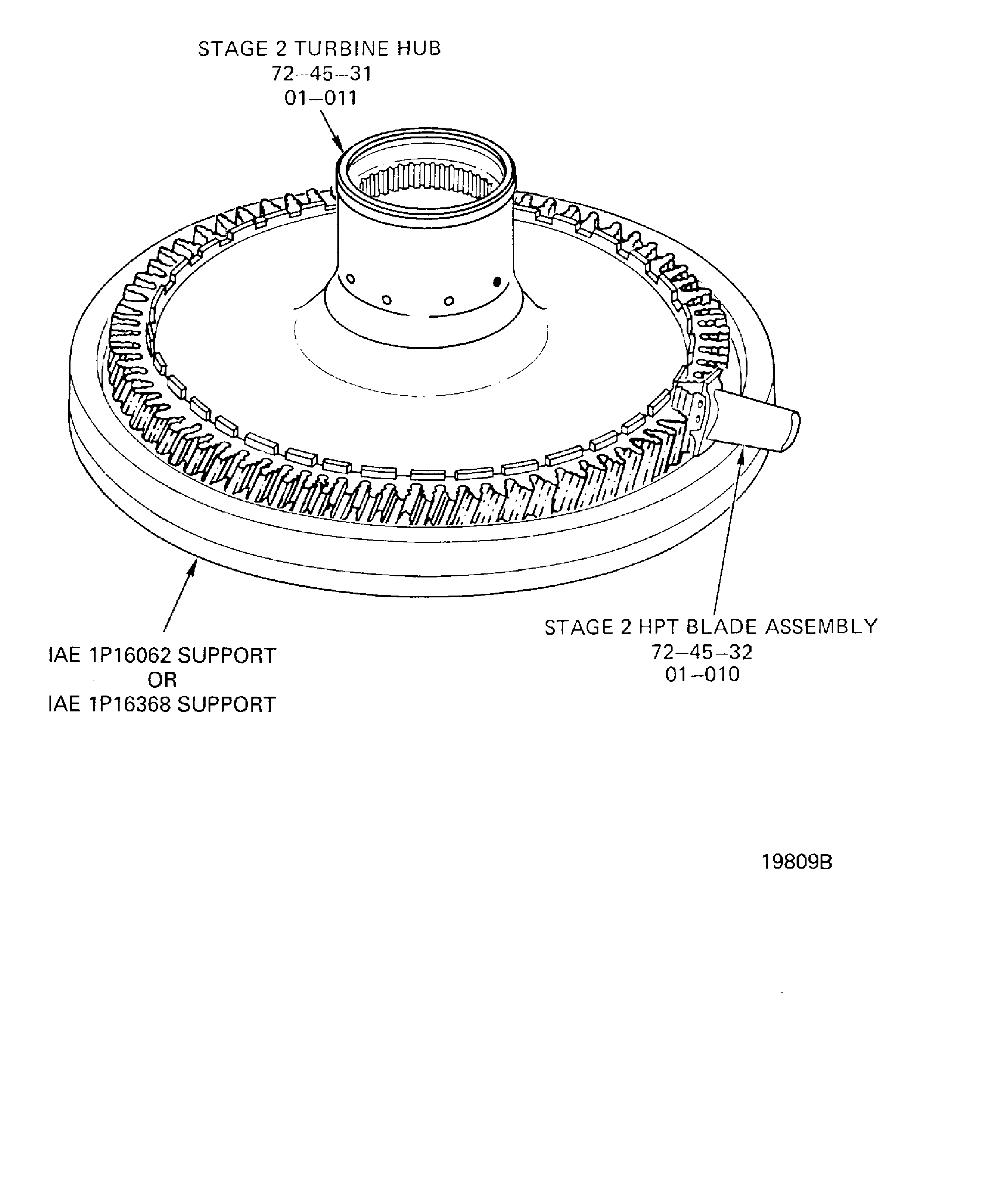 Install the Stage 2 HPT Blade Assemblies