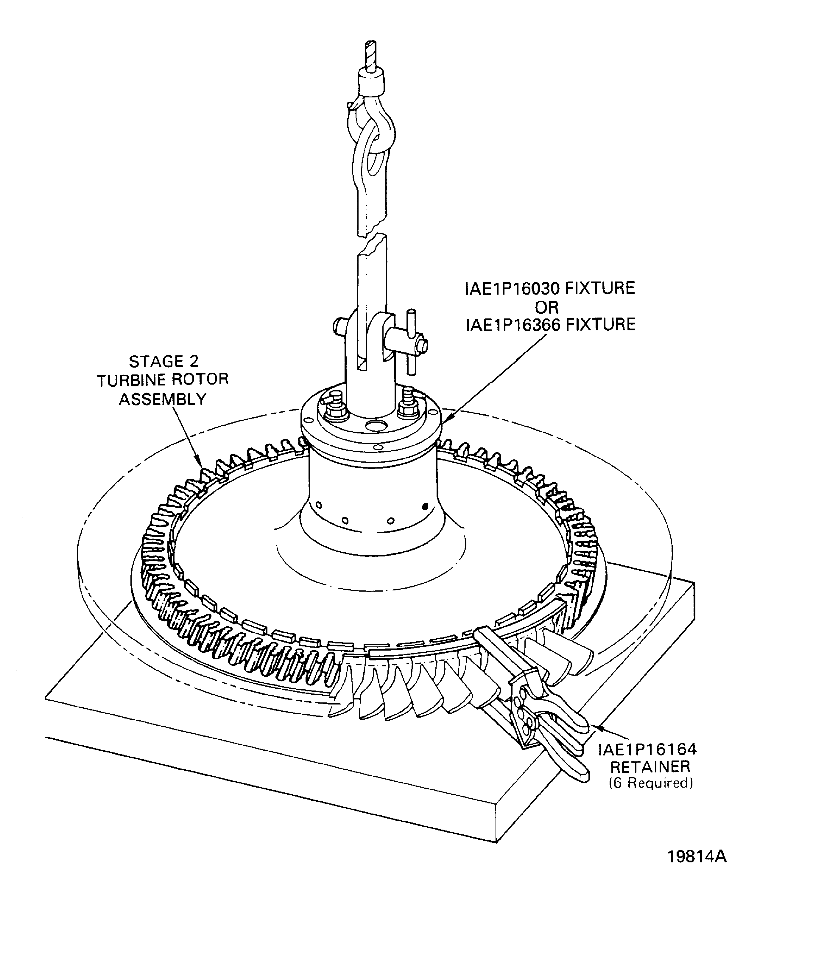 Install the IAE 1P16164 Retainers