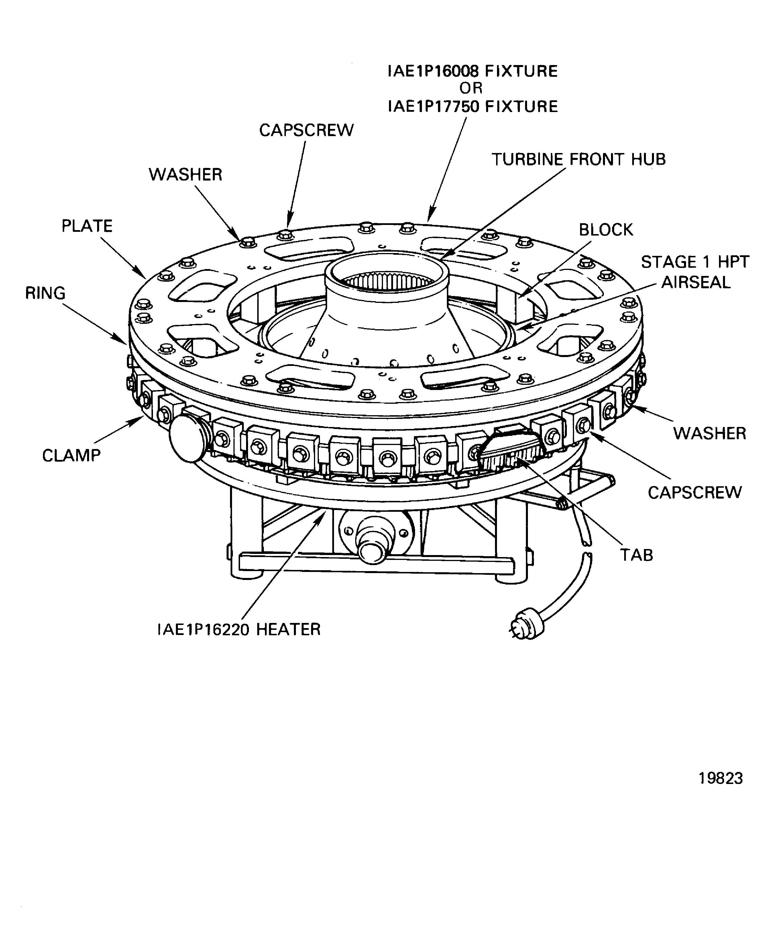 Remove the Stage 1 HPT Airseal (Outer)