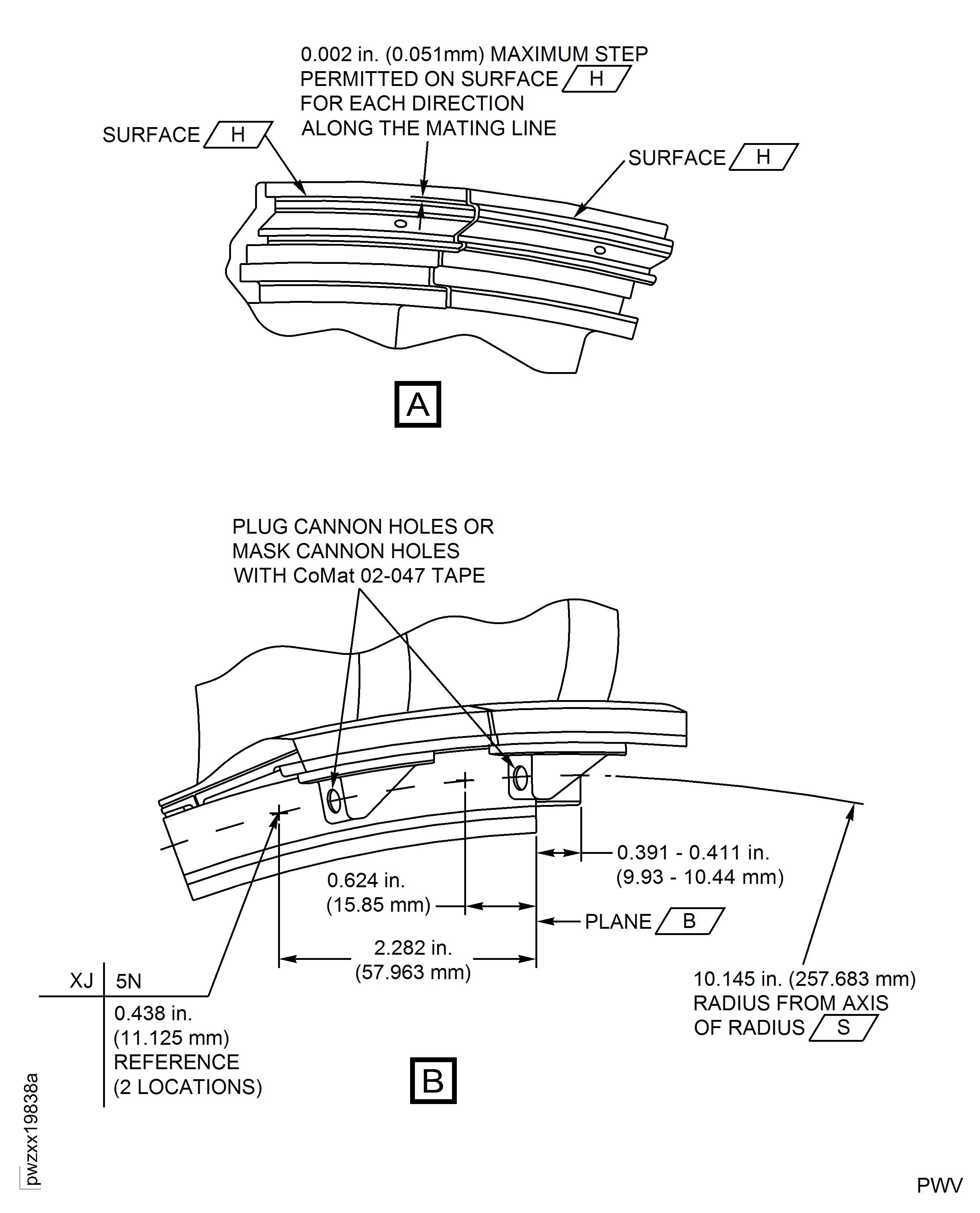 Repair Details and Dimensions
