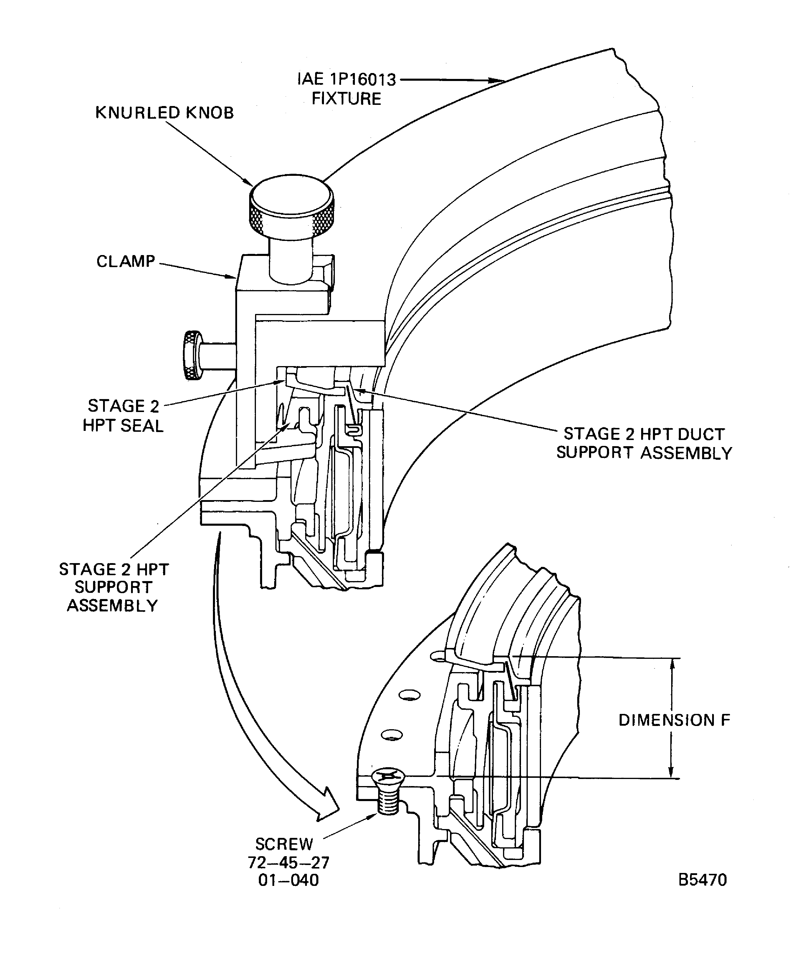 Stage 2 HPT Support Assembly, Stage 2 HPT Duct Support Assembly and Stage 2 HPT Seal Installation