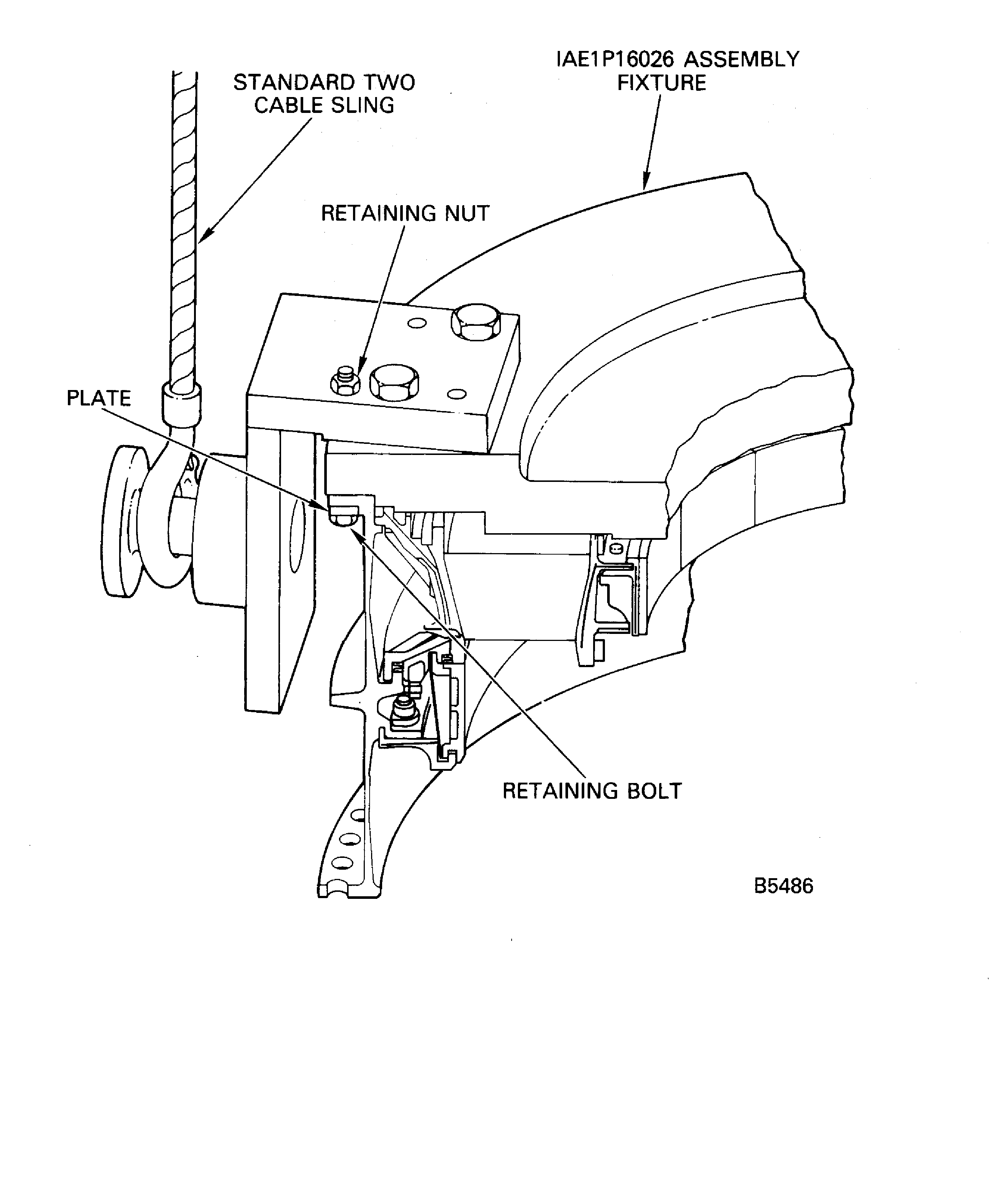 Install the IAE 1P16026 Assembly Fixture
