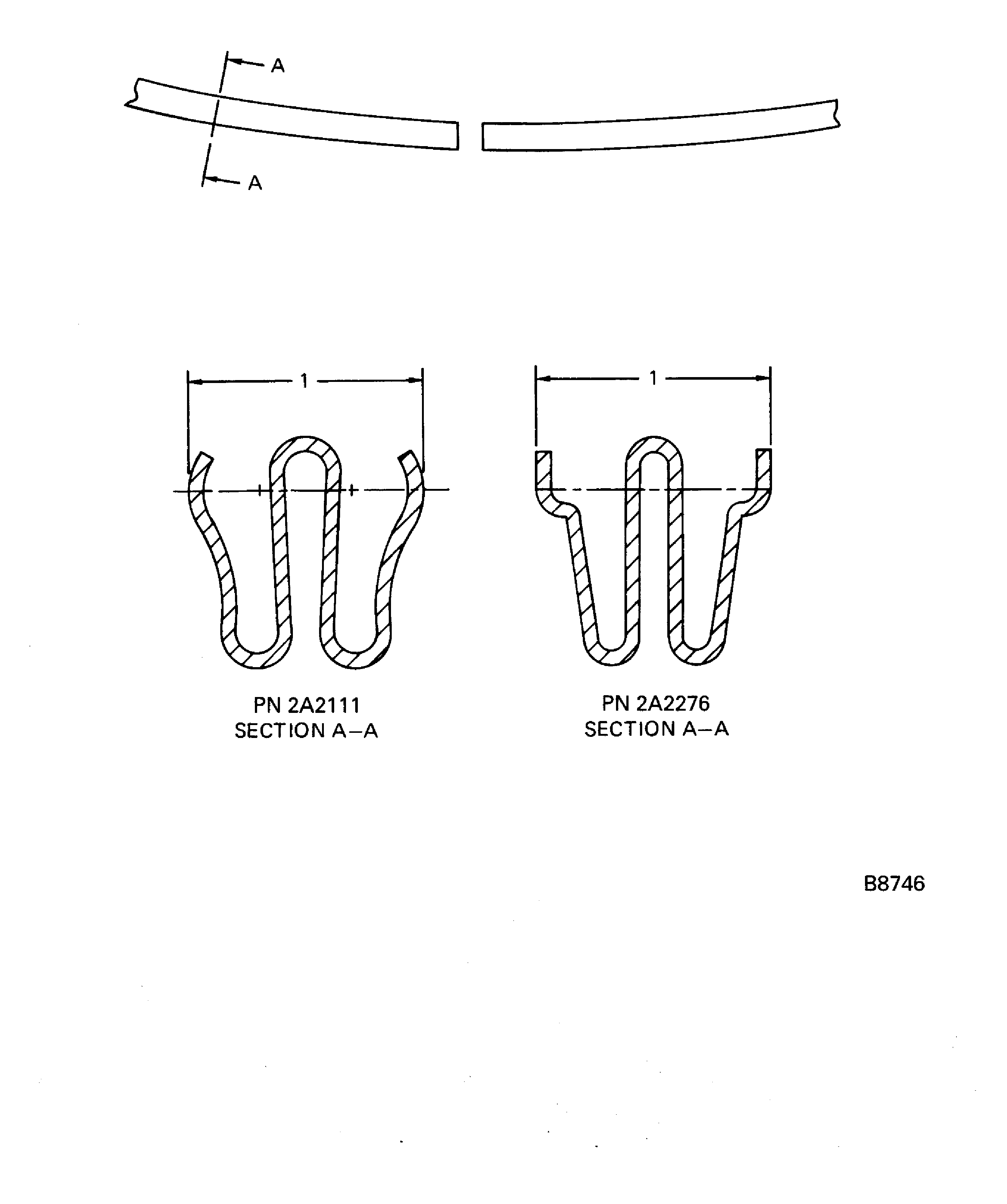 Location at stage 2 HPT duct segment gasket