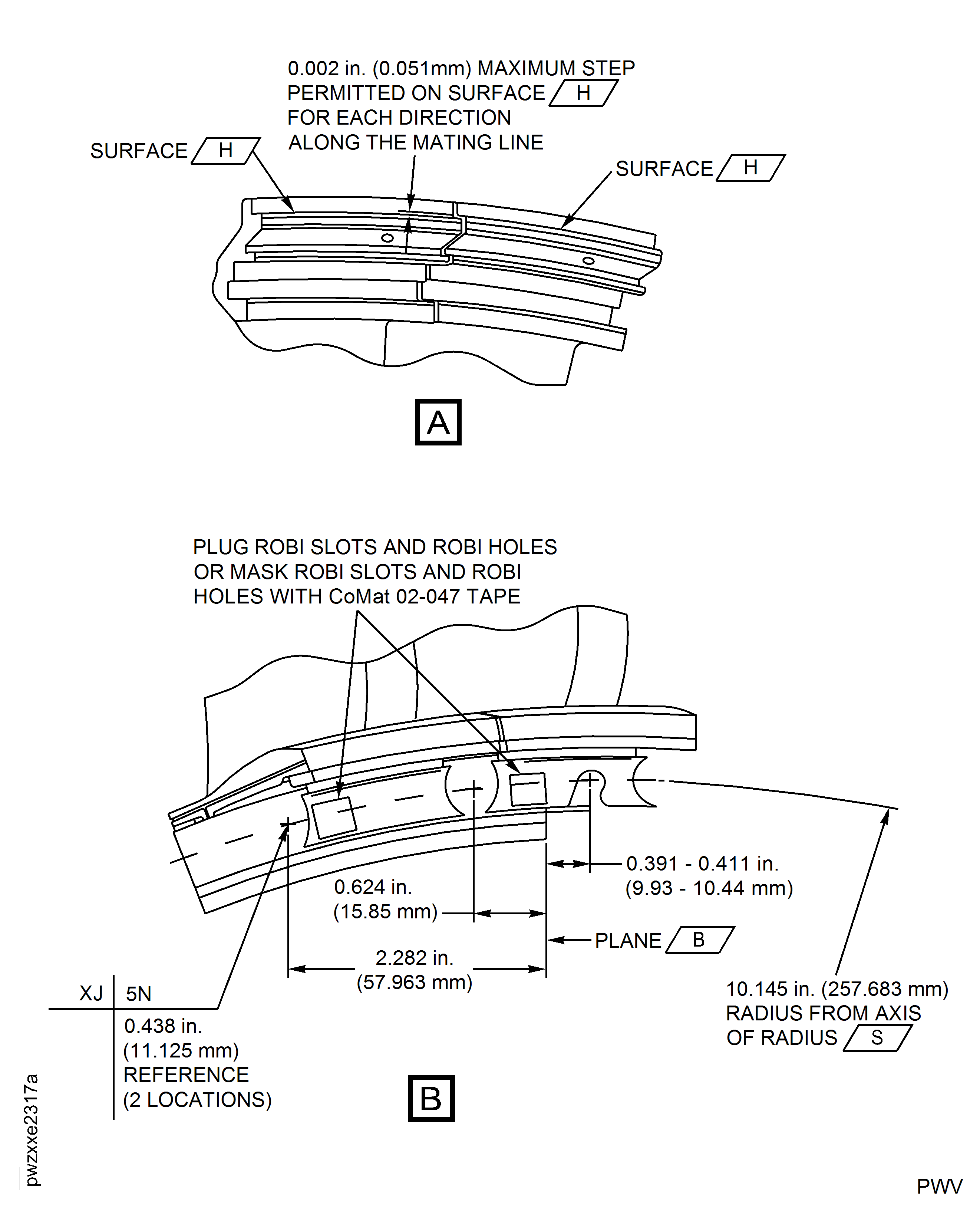 Repair Details and Dimensions