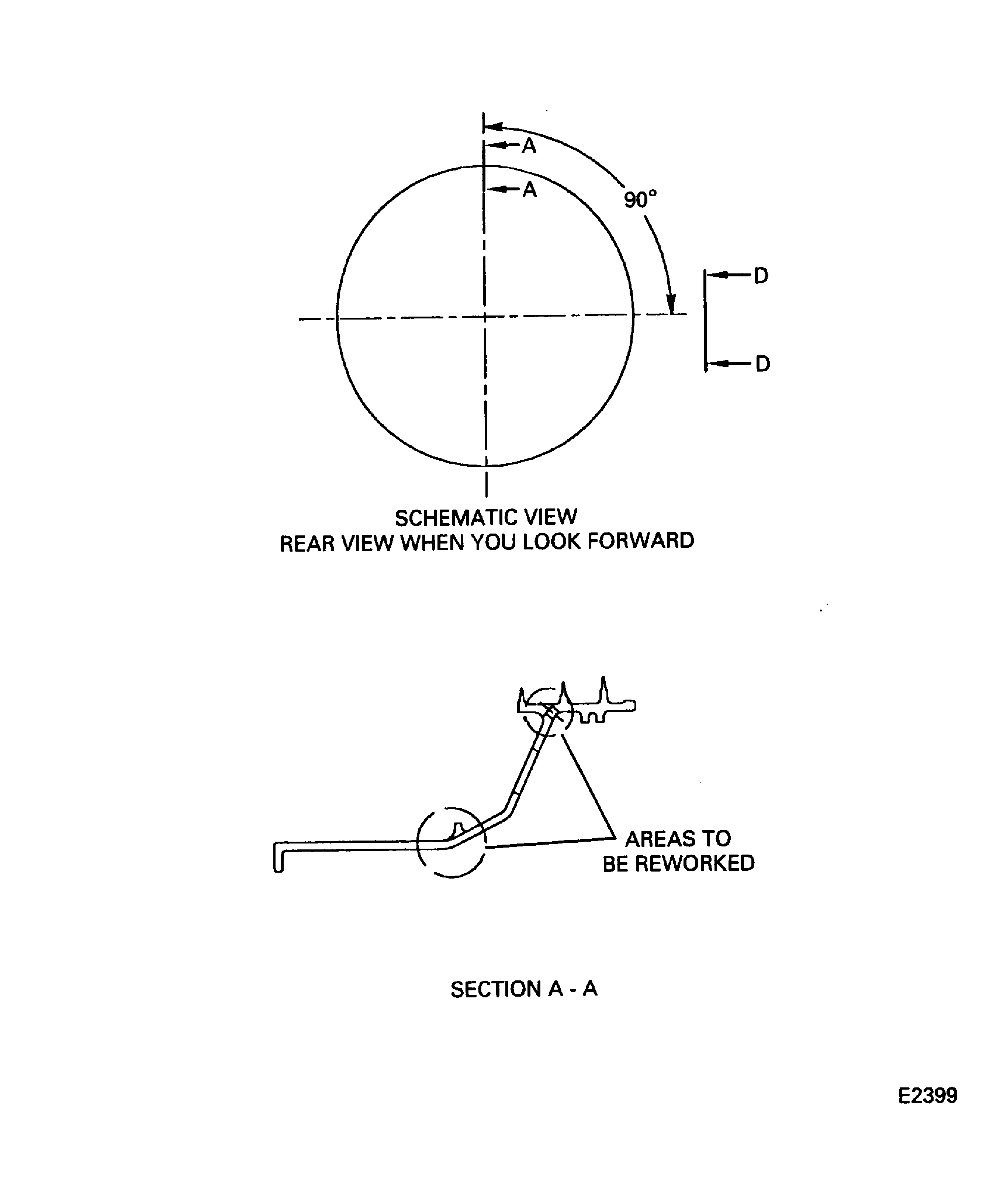 Rework areas of the stage 1 HPT air seal