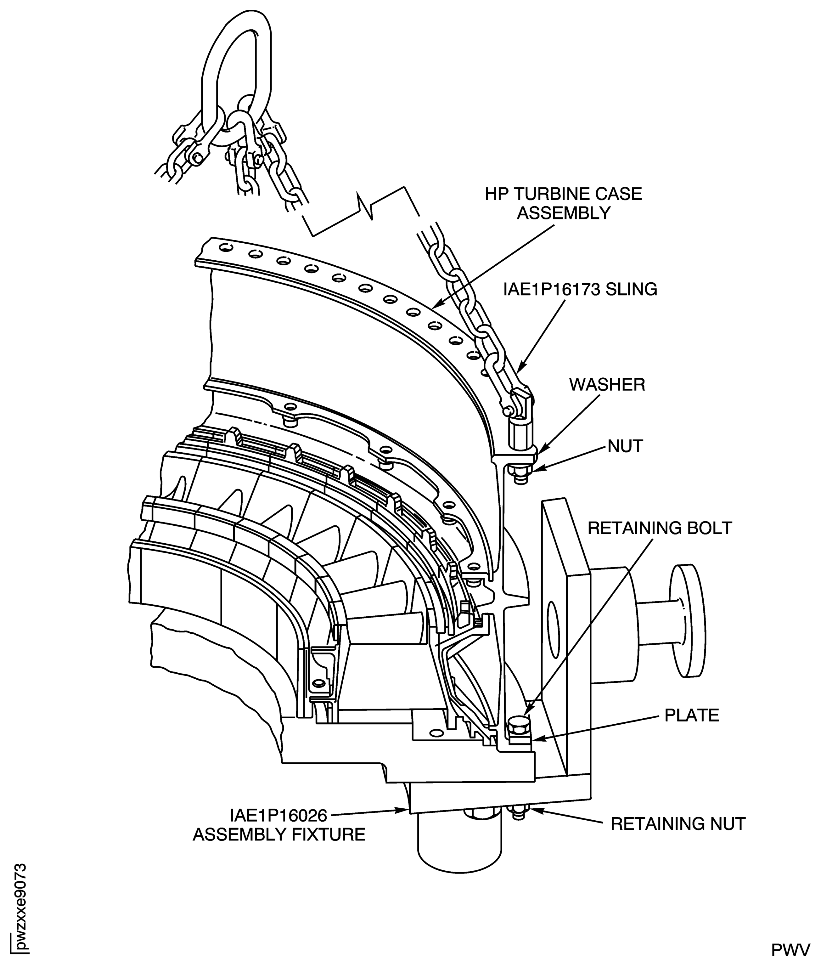 Install the HP Turbine Case Assembly