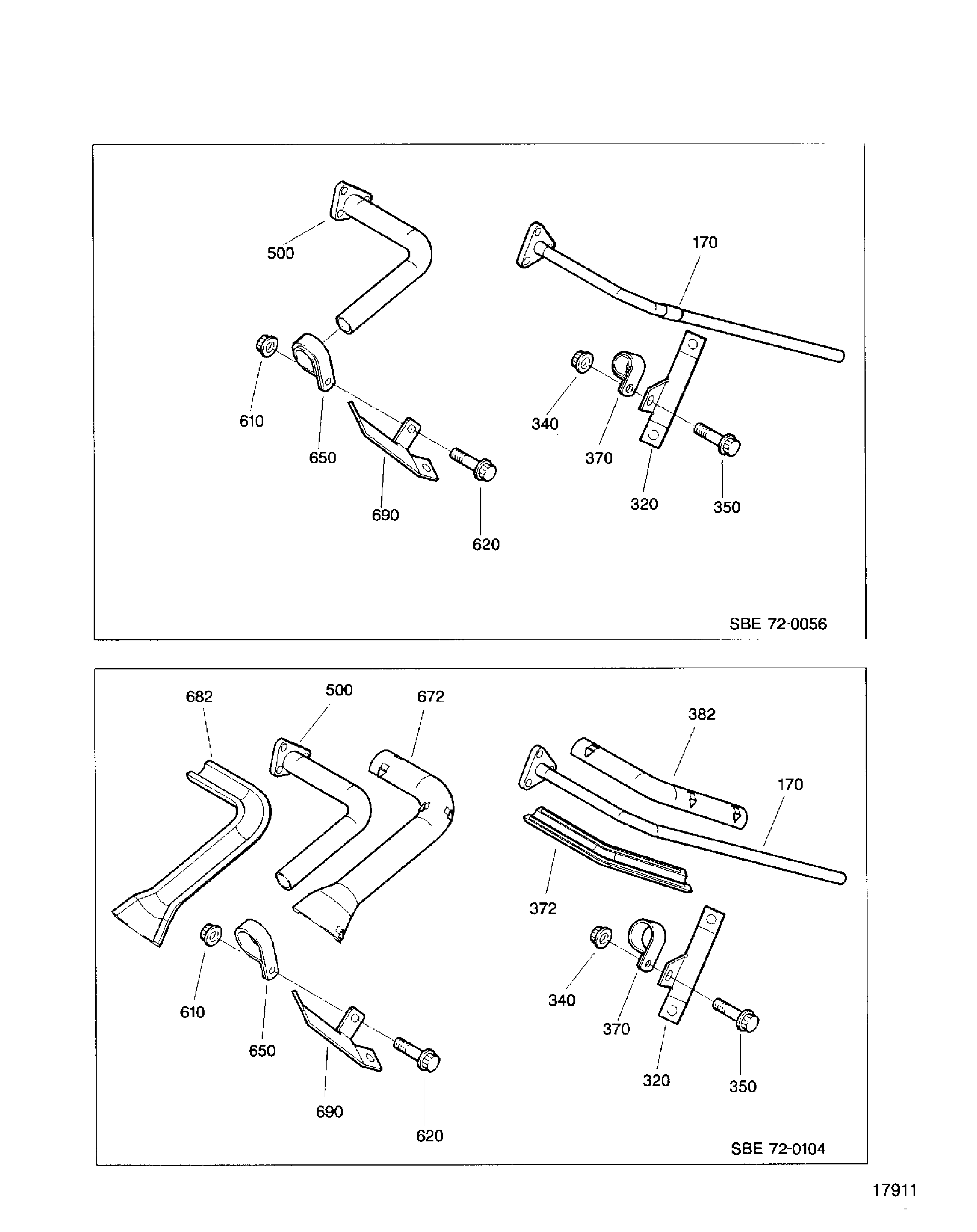 EXHAUST CASE AND FITTINGS