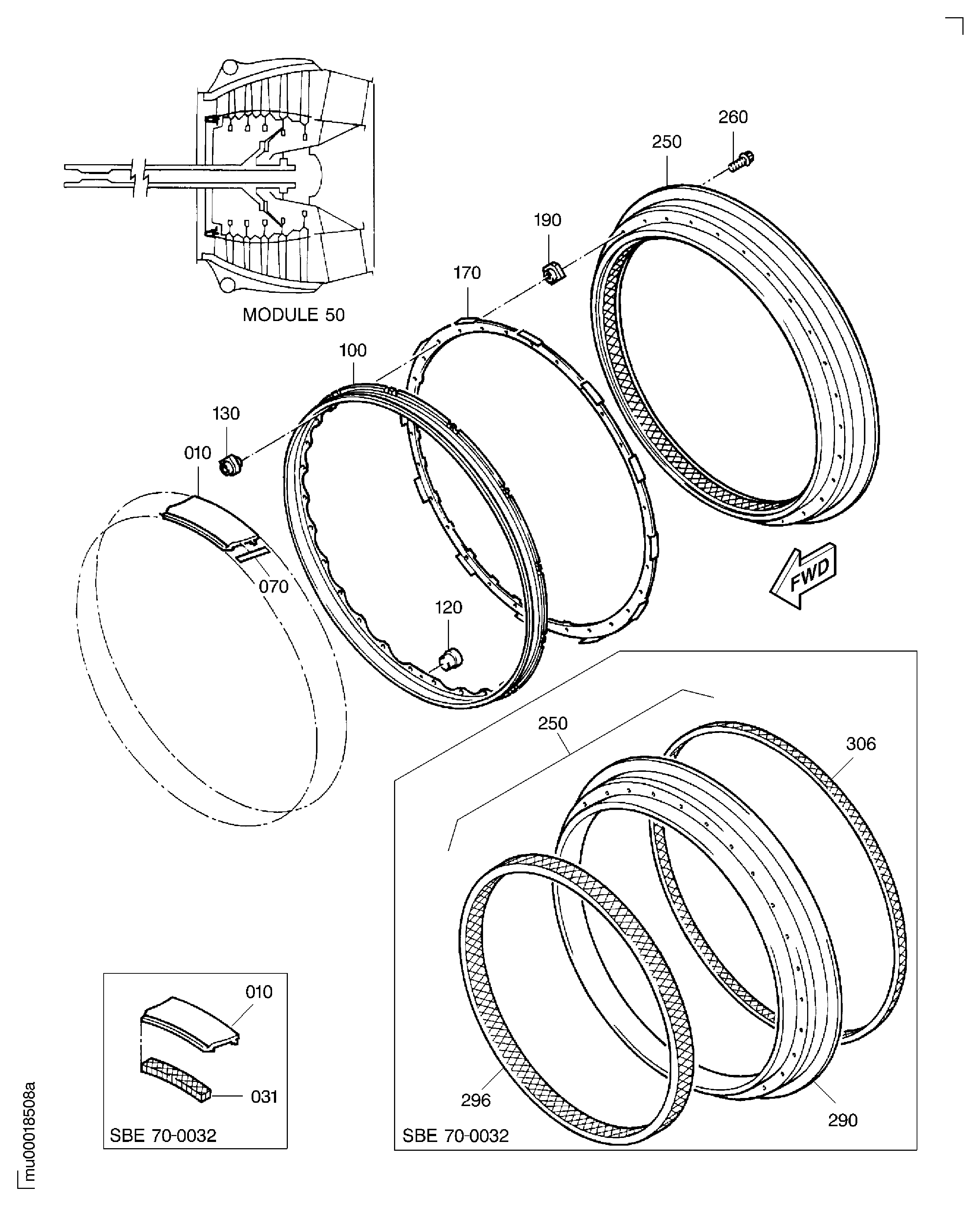 LPT INNER STATIC SEALS