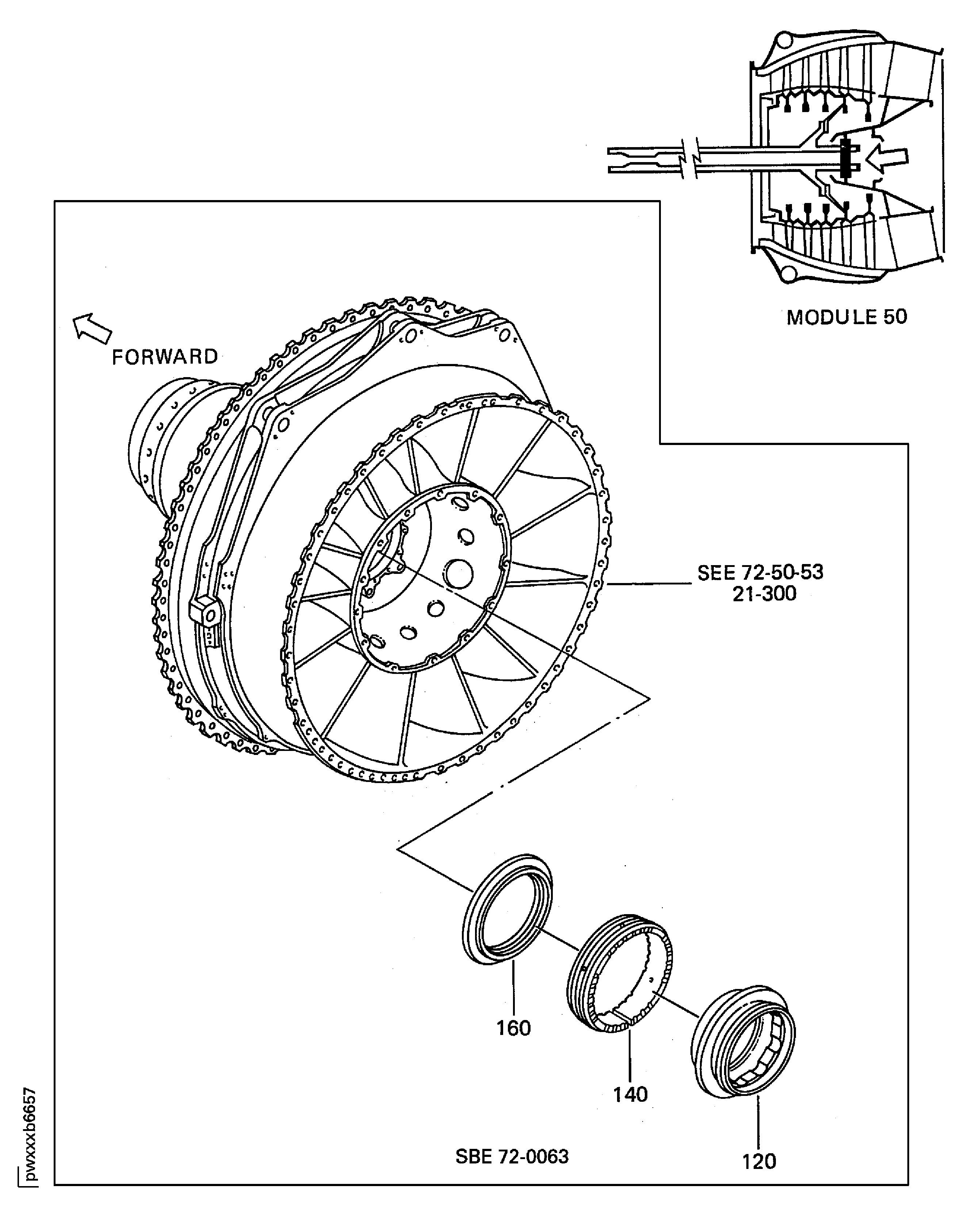 NO.5 BEARING SPACER AND SEAL