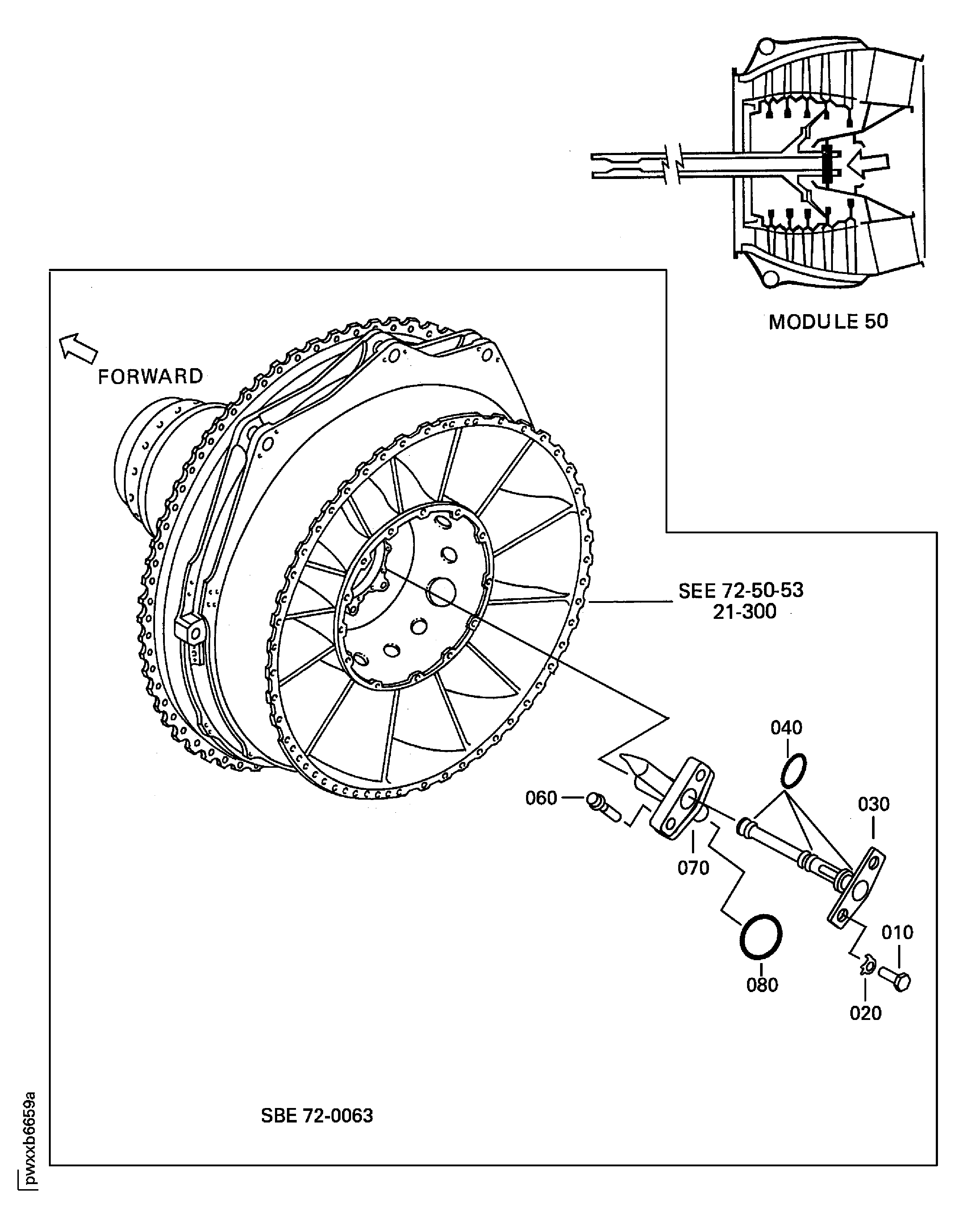 NO.5 BEARING OIL JET AND FILTER