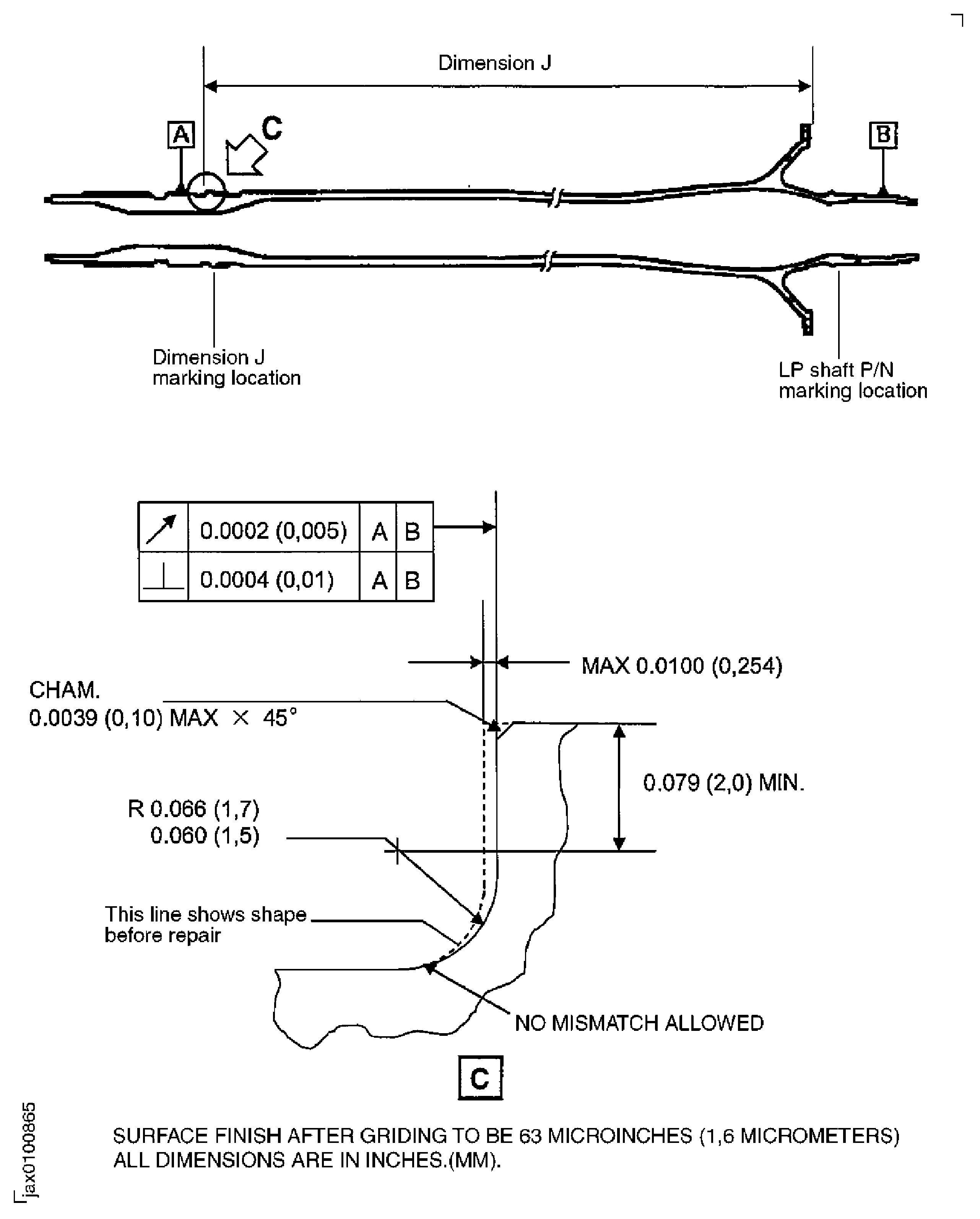 Repair Details and Dimensions