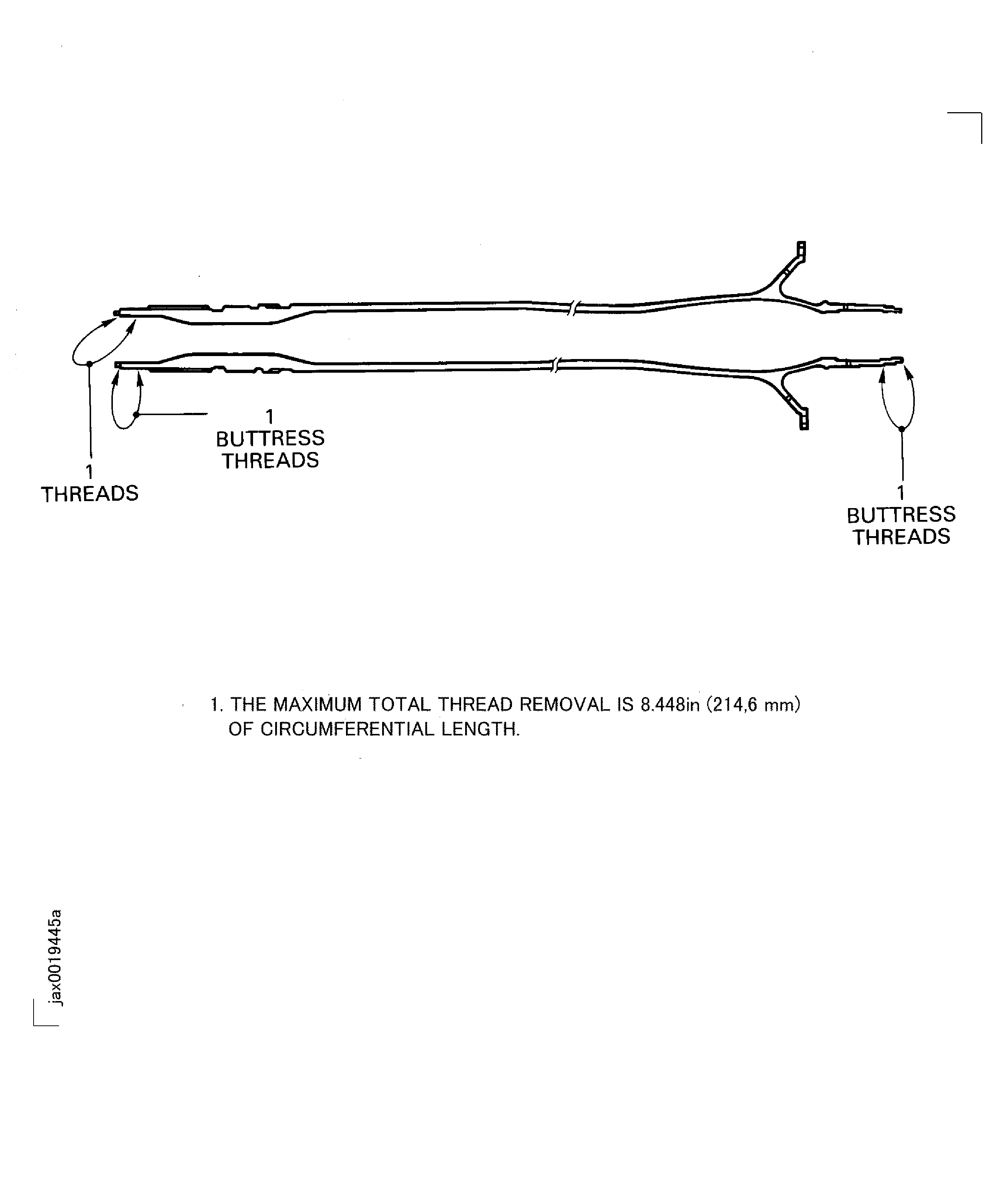 LP turbine shaft - repair limit