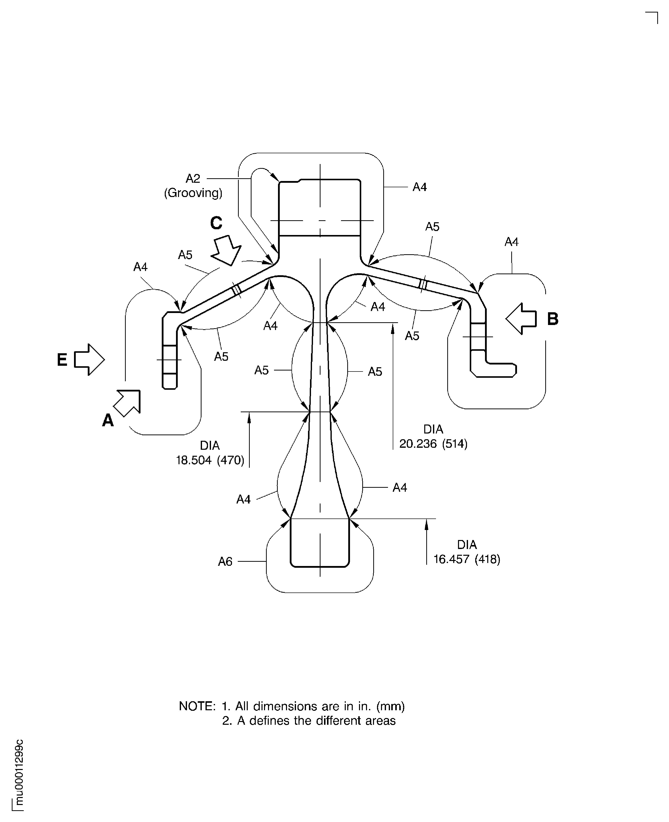 Examine the Stage 5 Turbine Disk