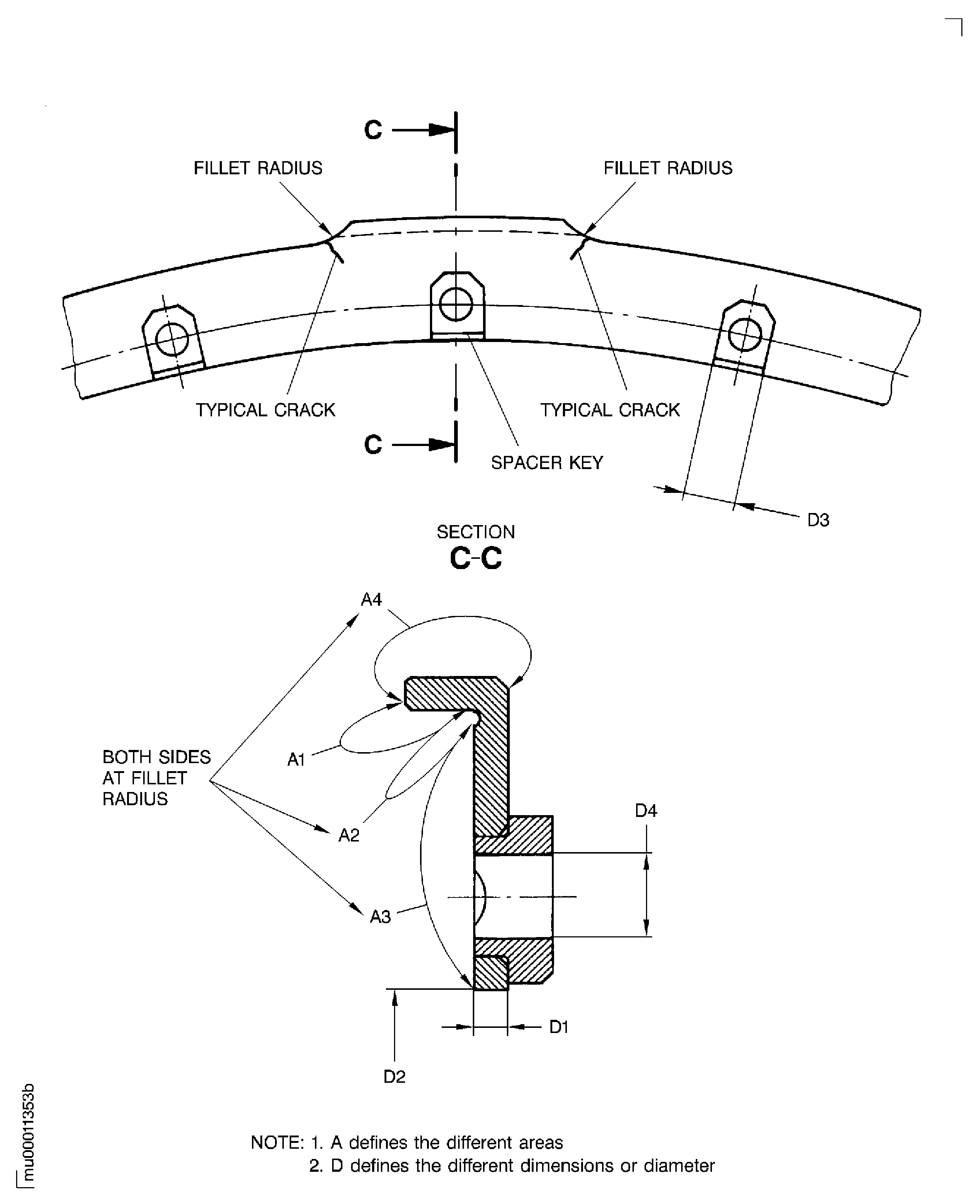 Examine the support ring