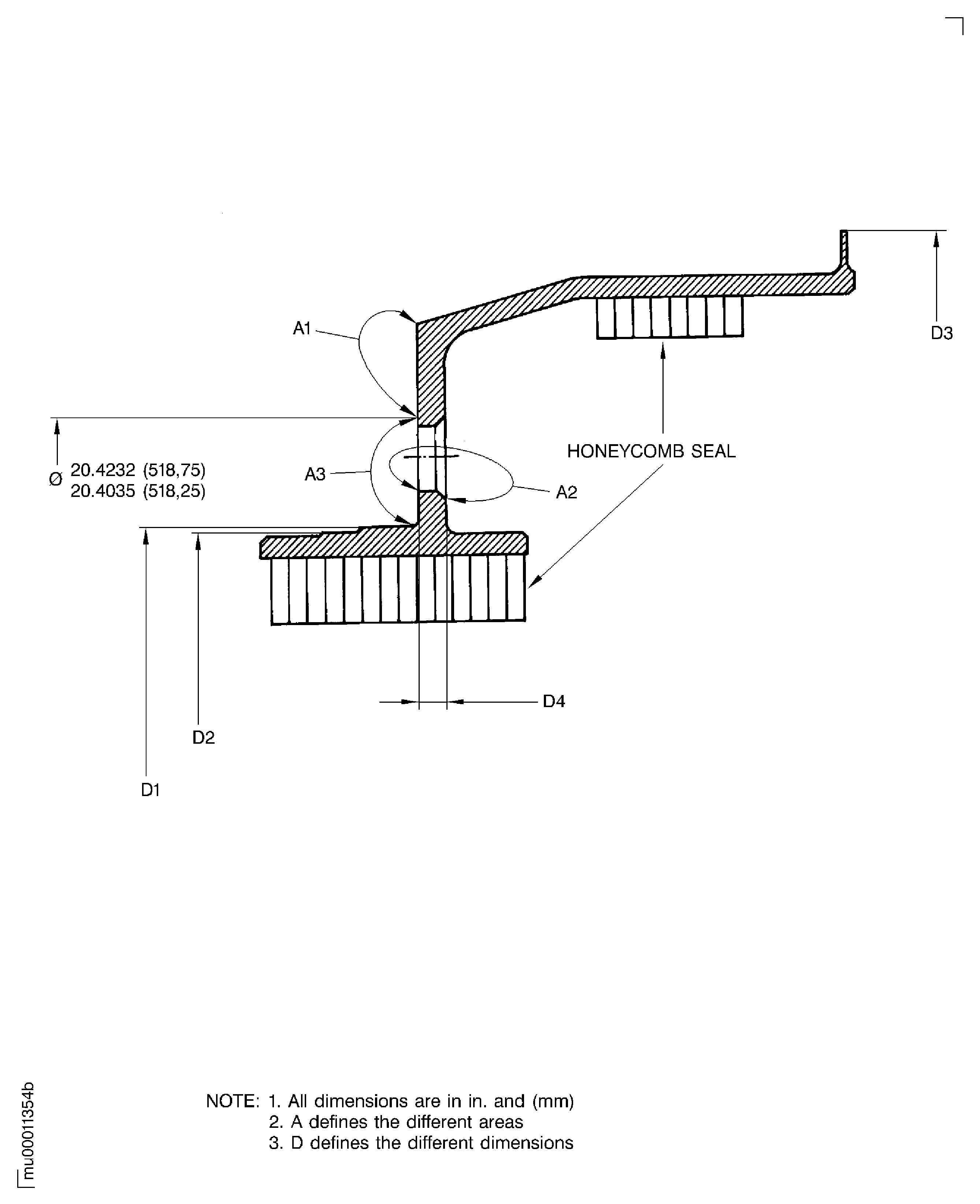 Examine the Stage 3 Air Seal Ring