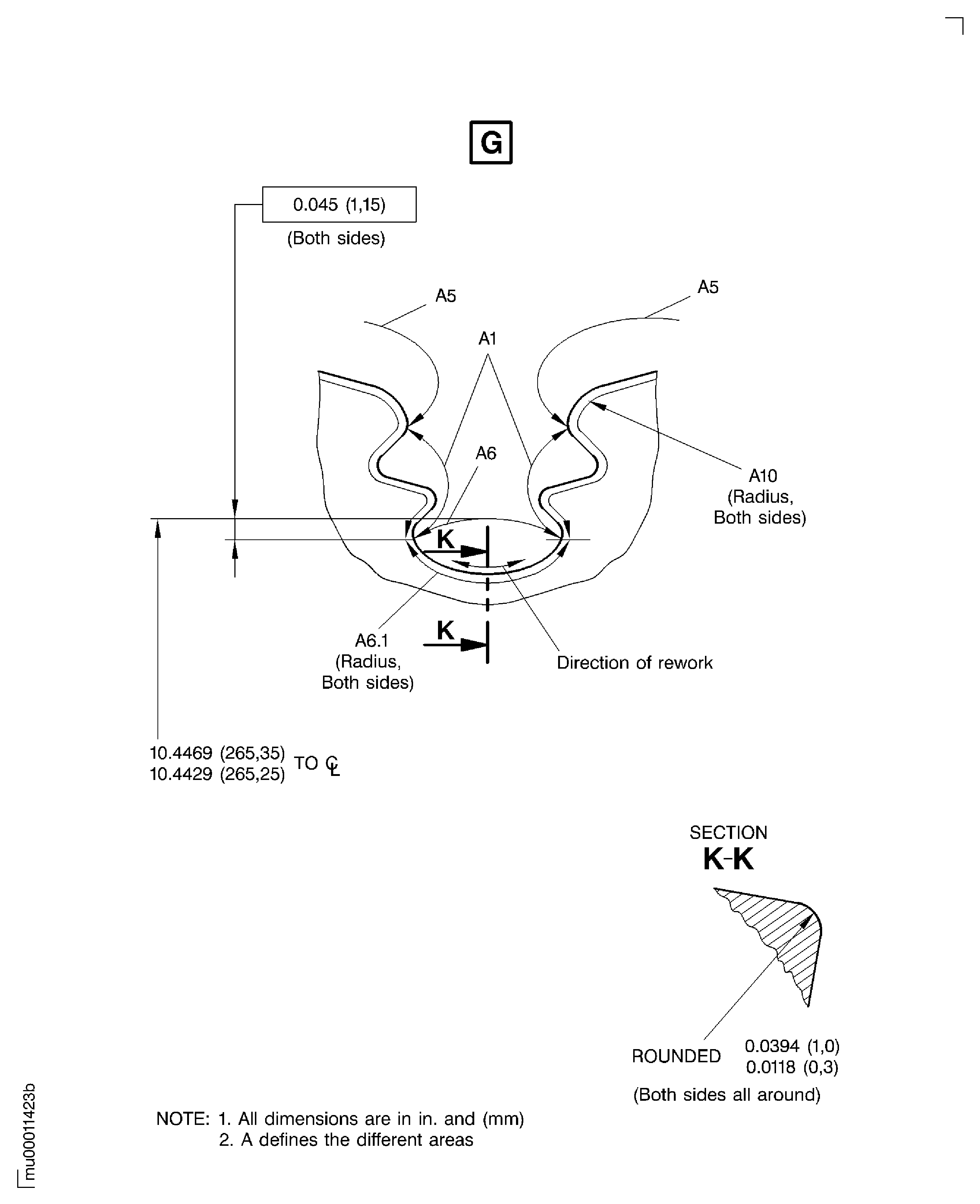 Repair Details and Dimensions