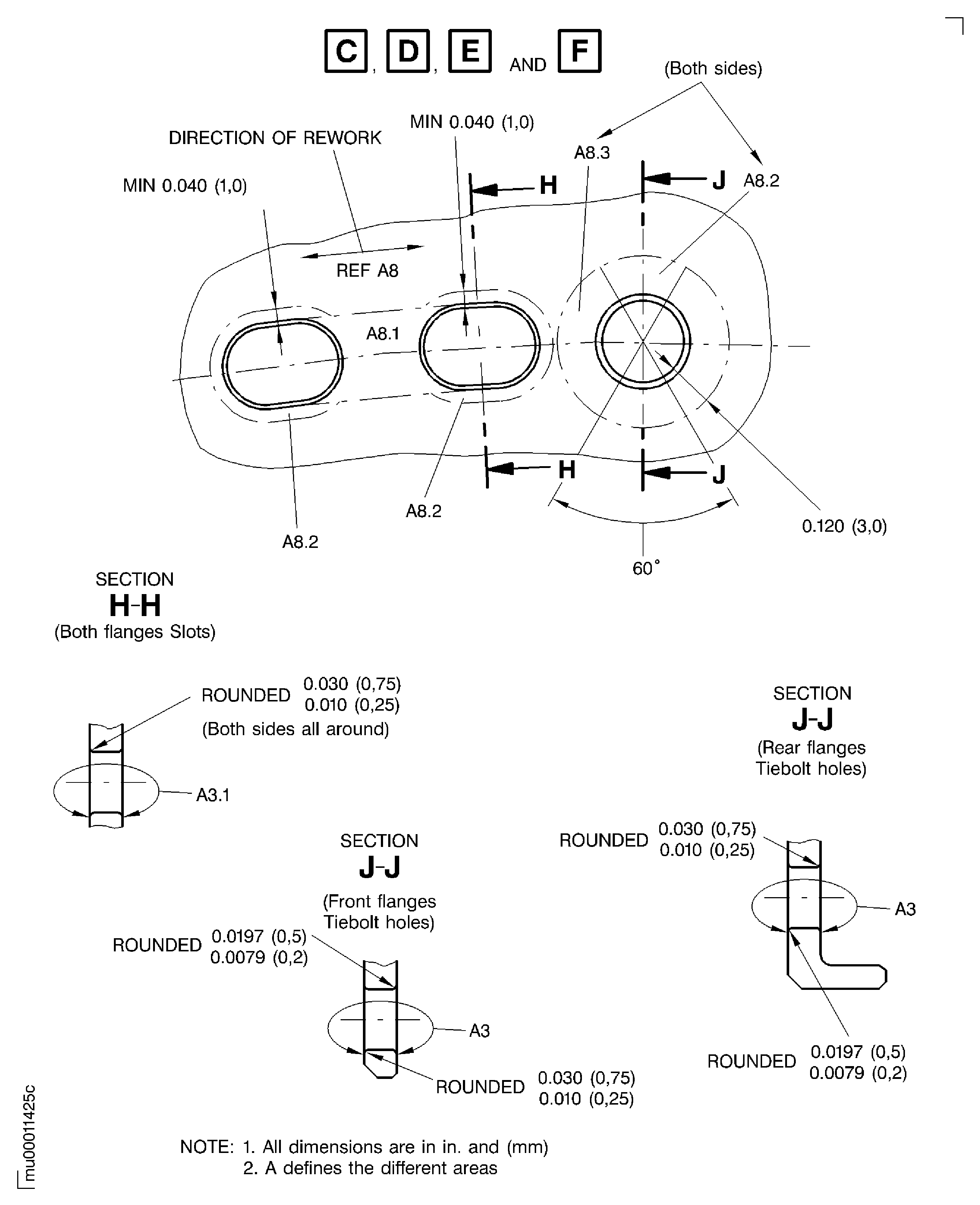 Repair Details and Dimensions