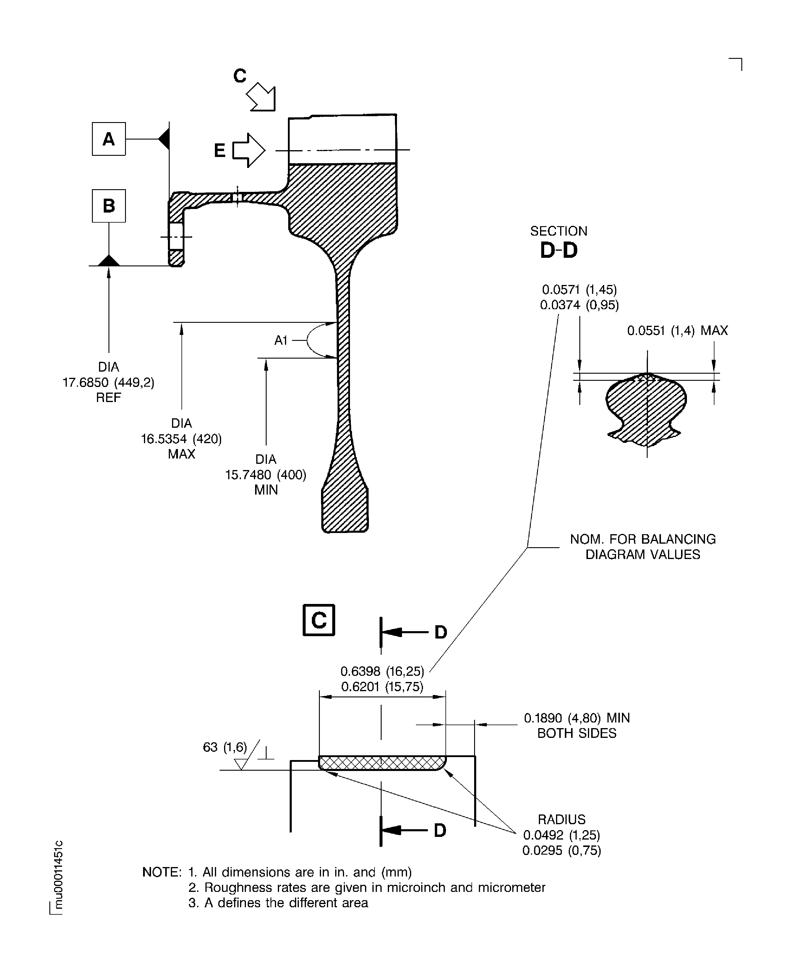 Rebalance the stage 7 turbine disk