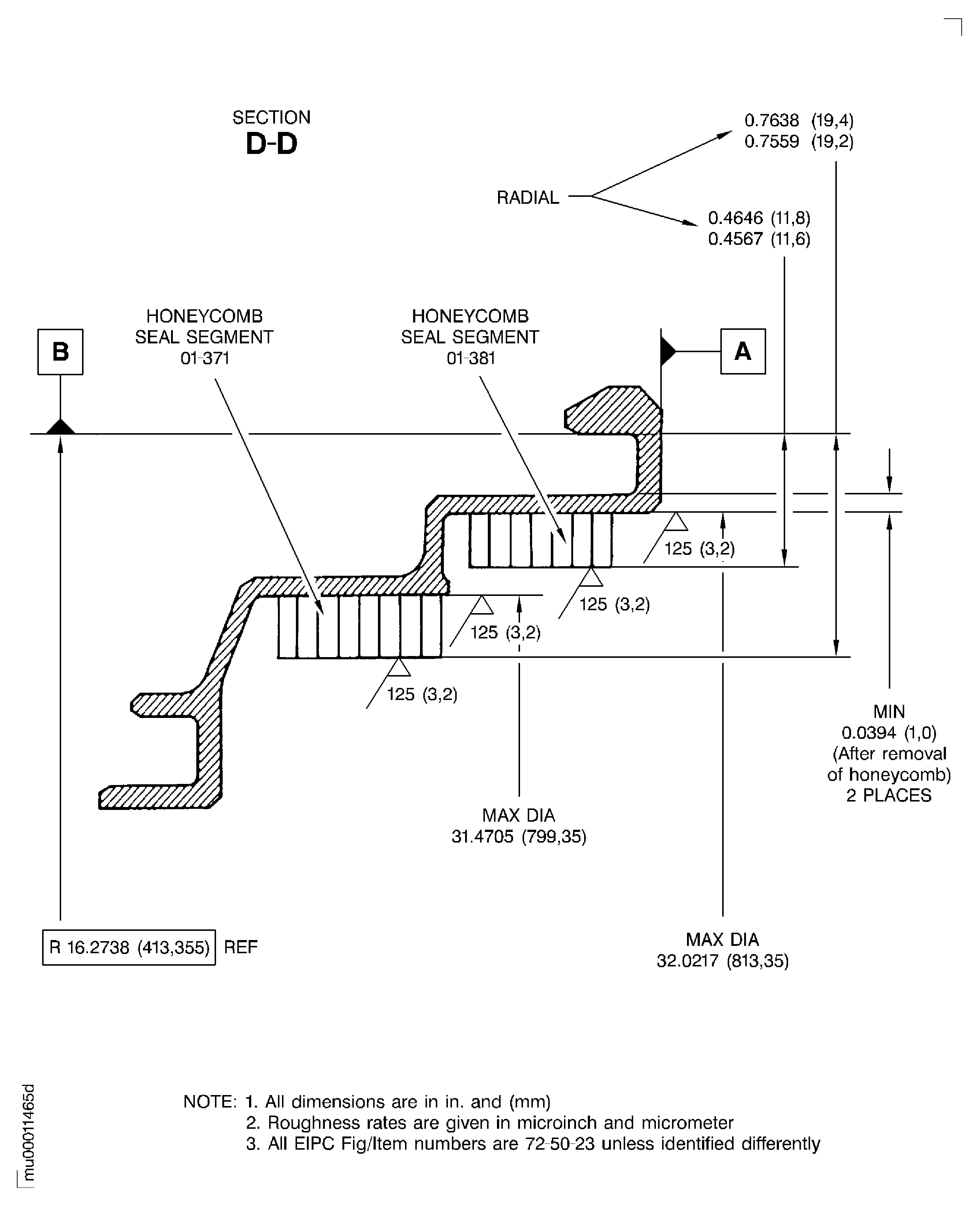 Replace the honeycomb seal segment of the shroud seal segment