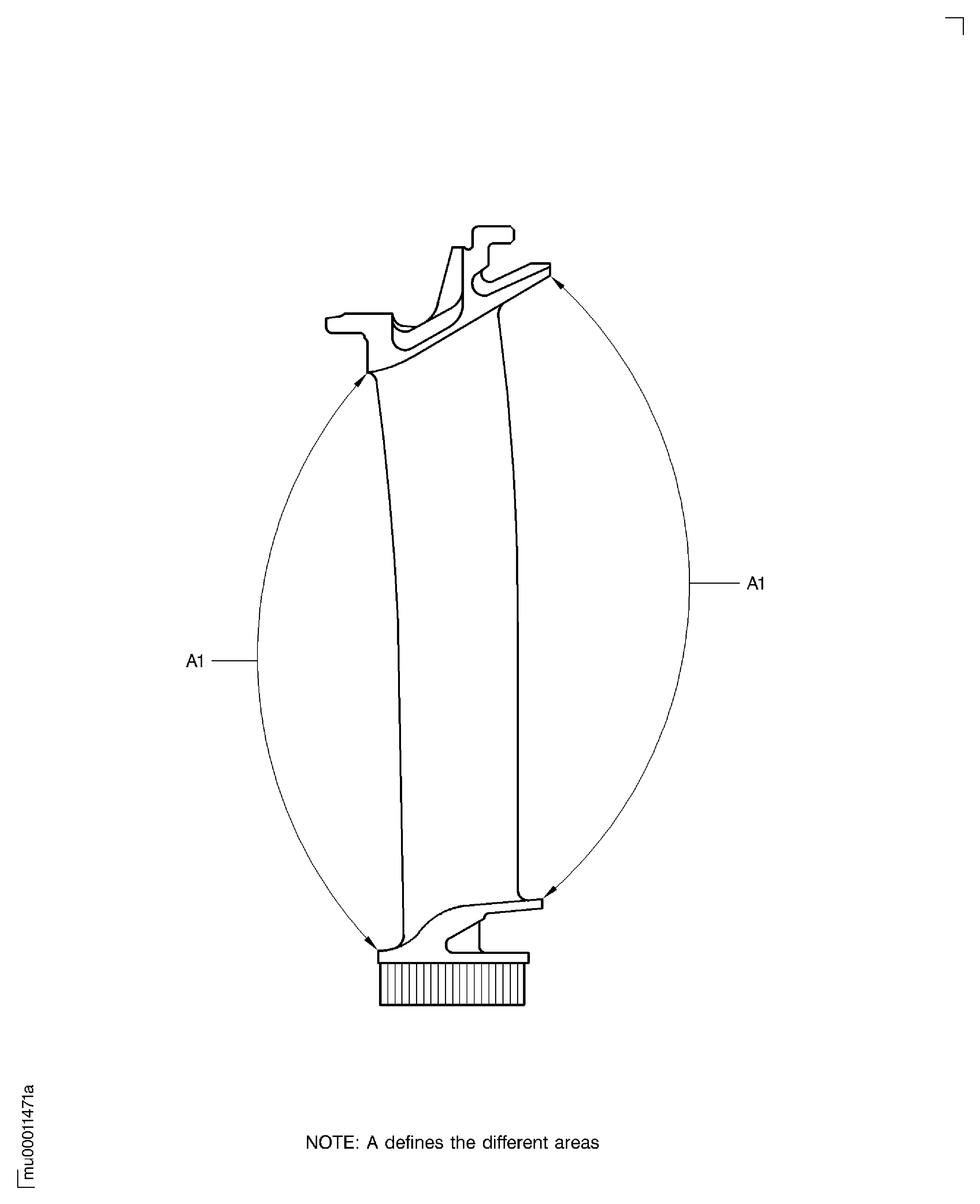 Touch-up coating of the stage 4 turbine vane