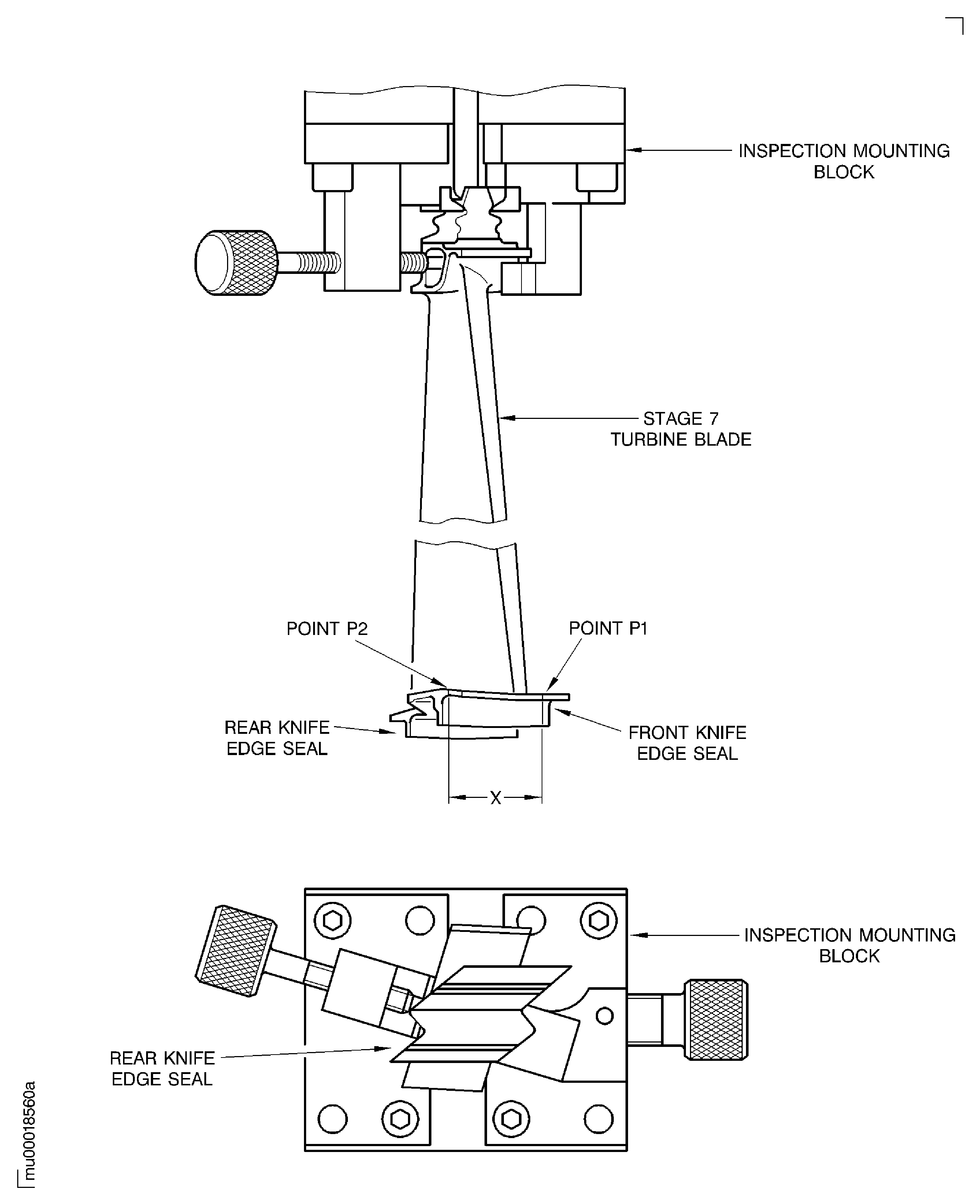 Install the Stage 7 Turbine Blades on to the Inspection Mounting Block