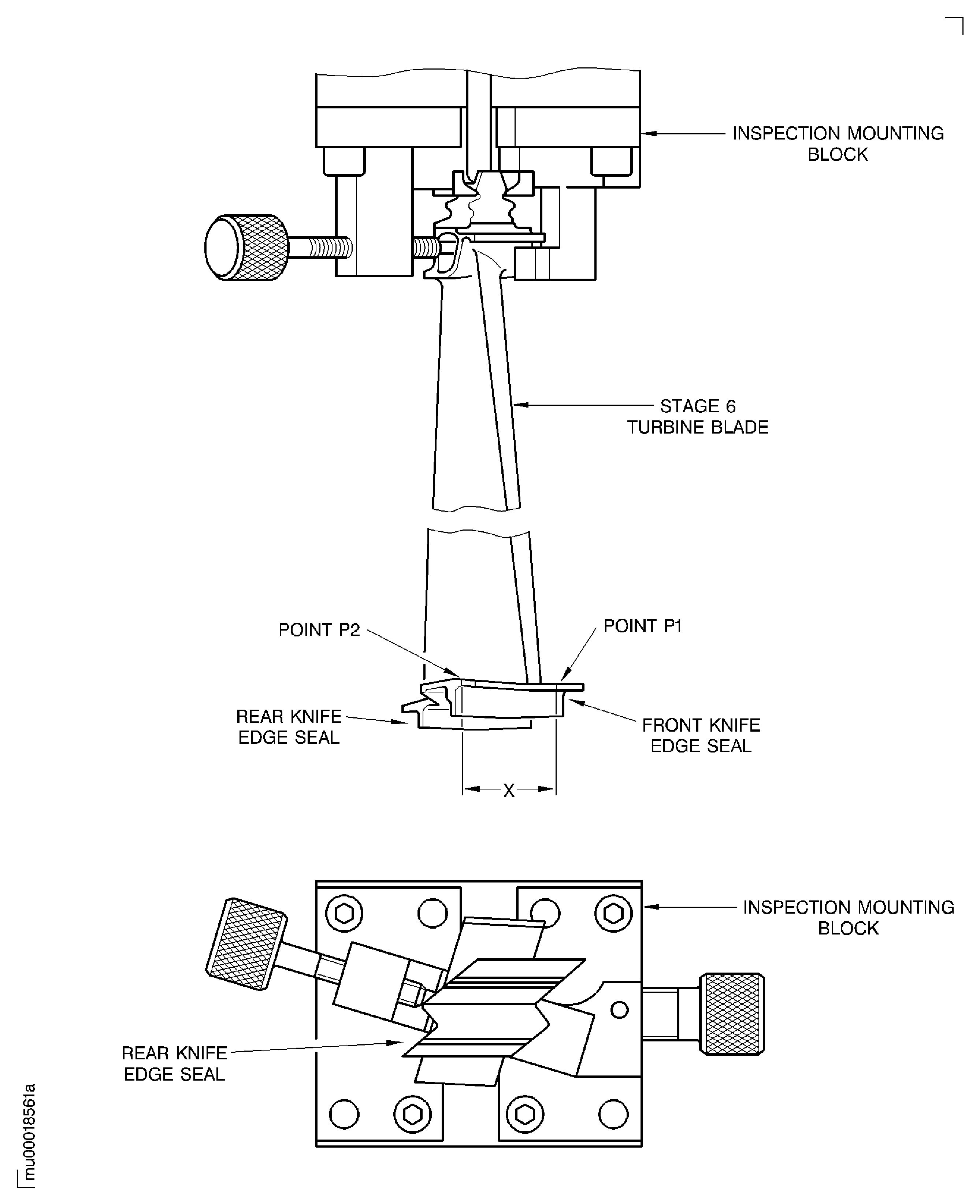Install the Stage 6 Turbine Blades on to the Inspection Mounting Block