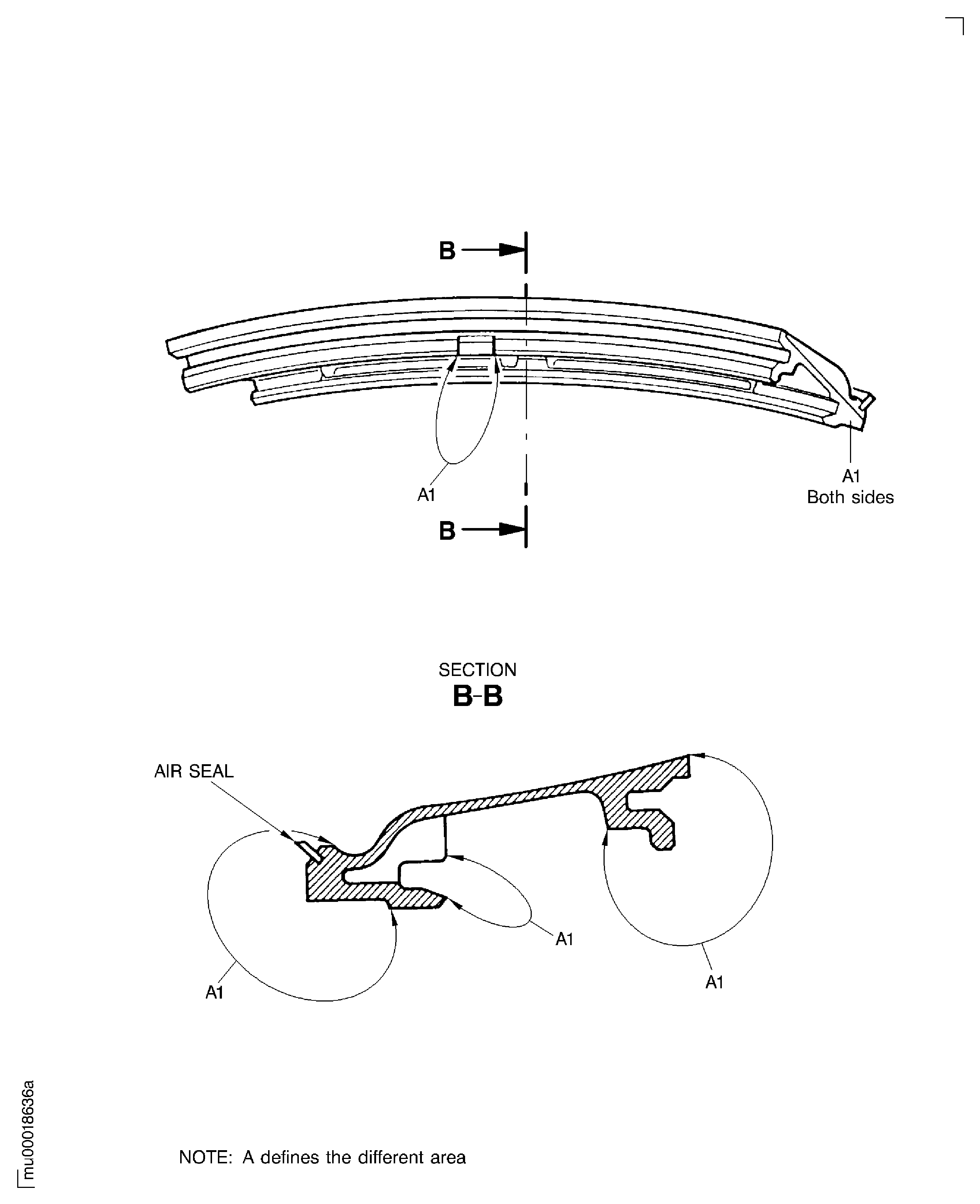 Strip and recoat the inner duct segment