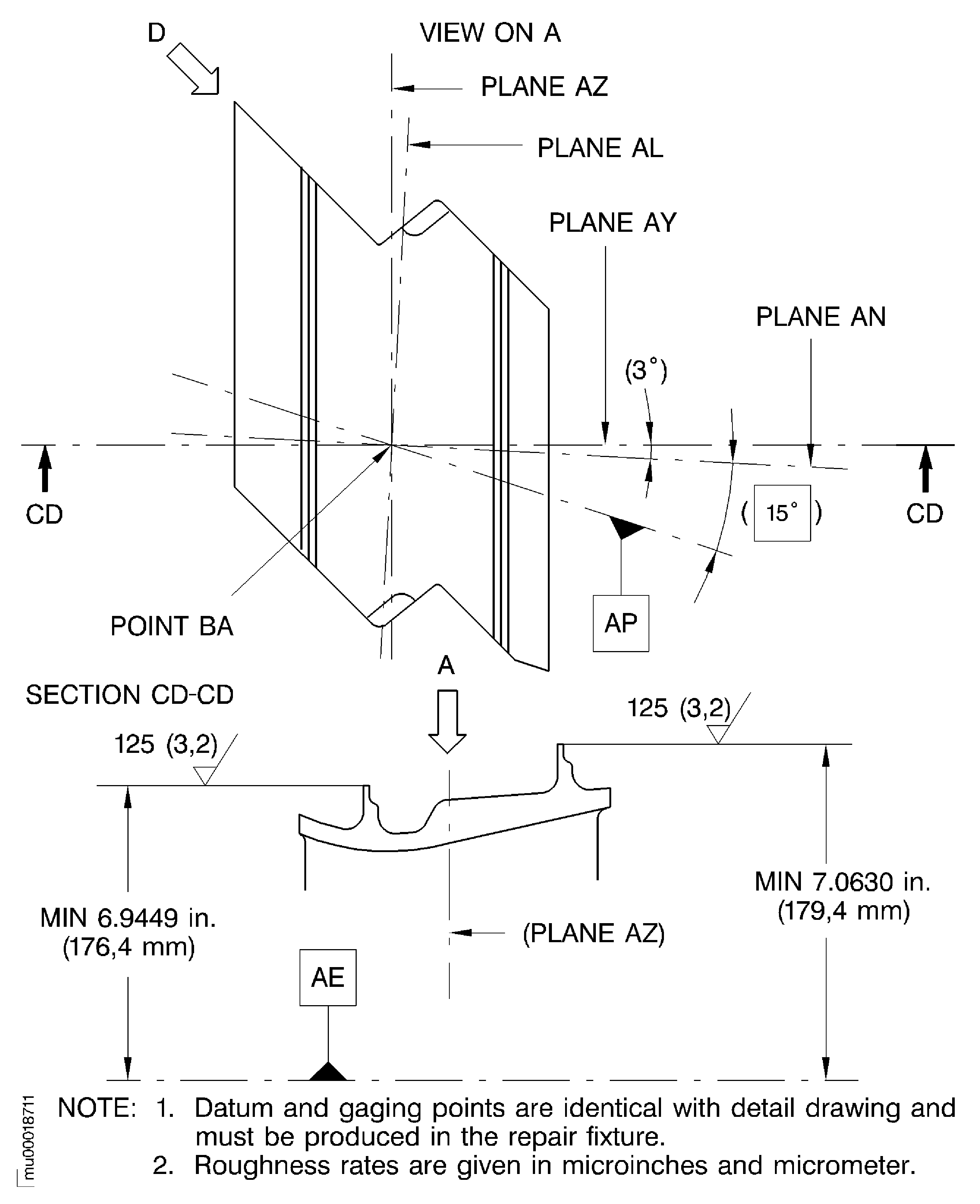 Weld build-up the knife edge seals of the stage 5 turbine blade
