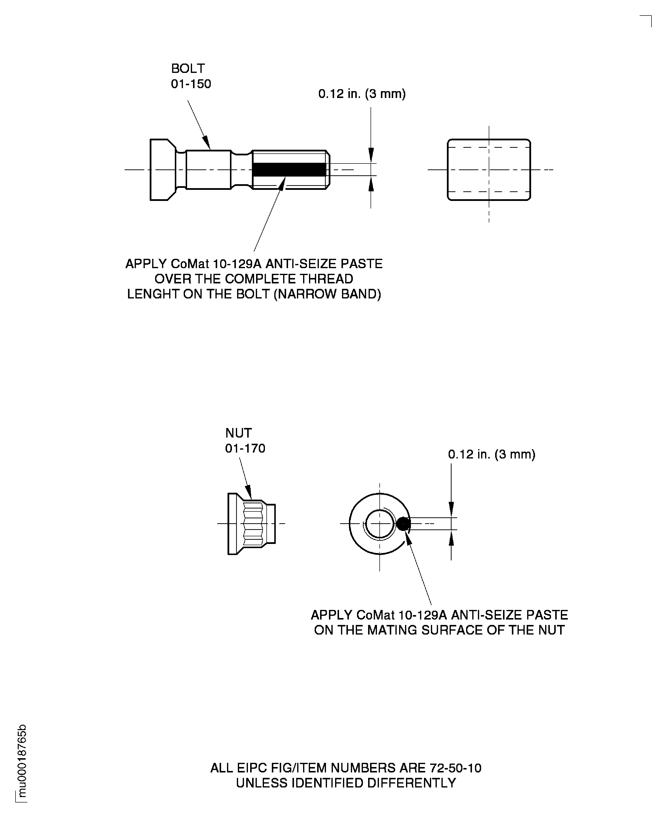 Lubrication of the Bolt Threads and the Nut Mating Surfaces