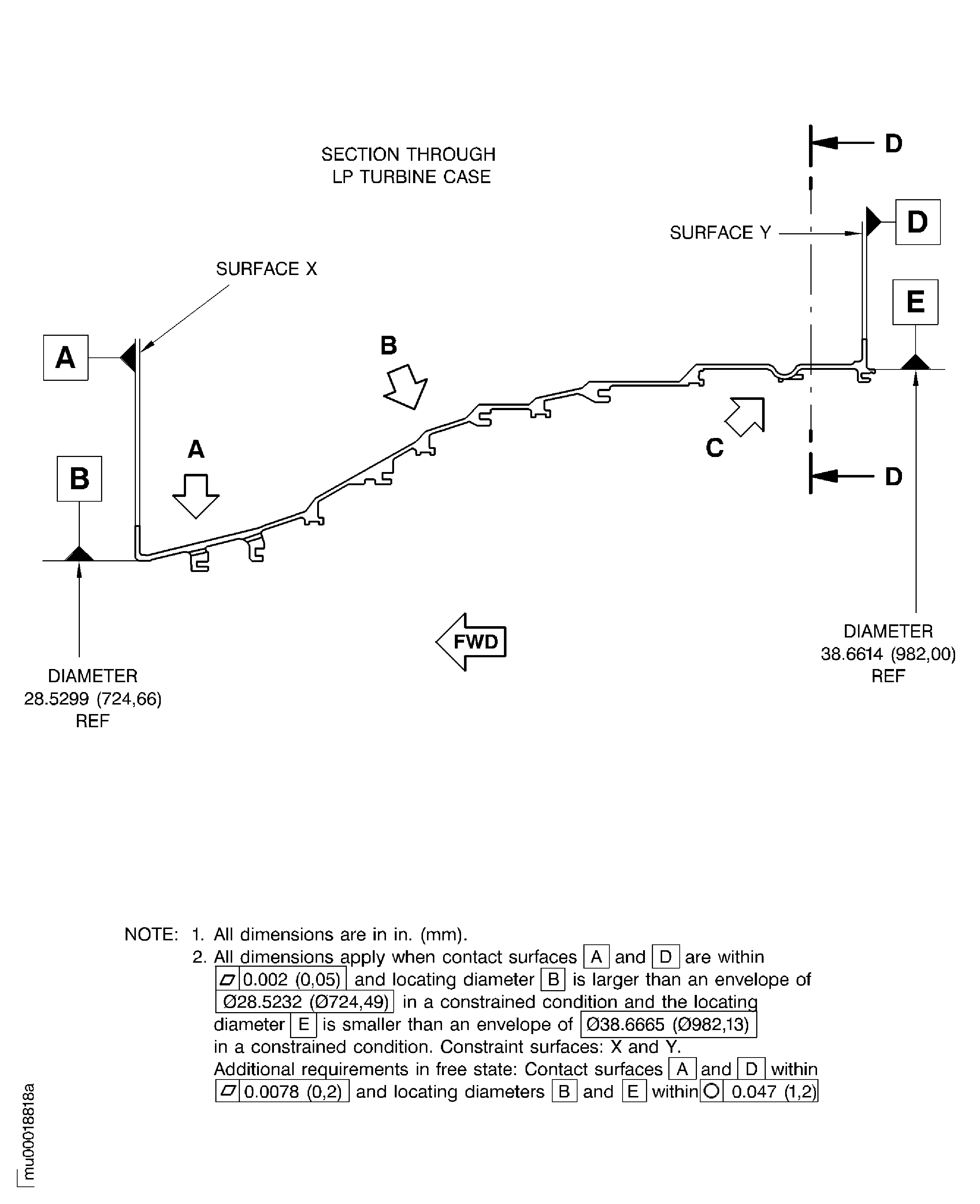 LP turbine case anti rotation slots before weld repair