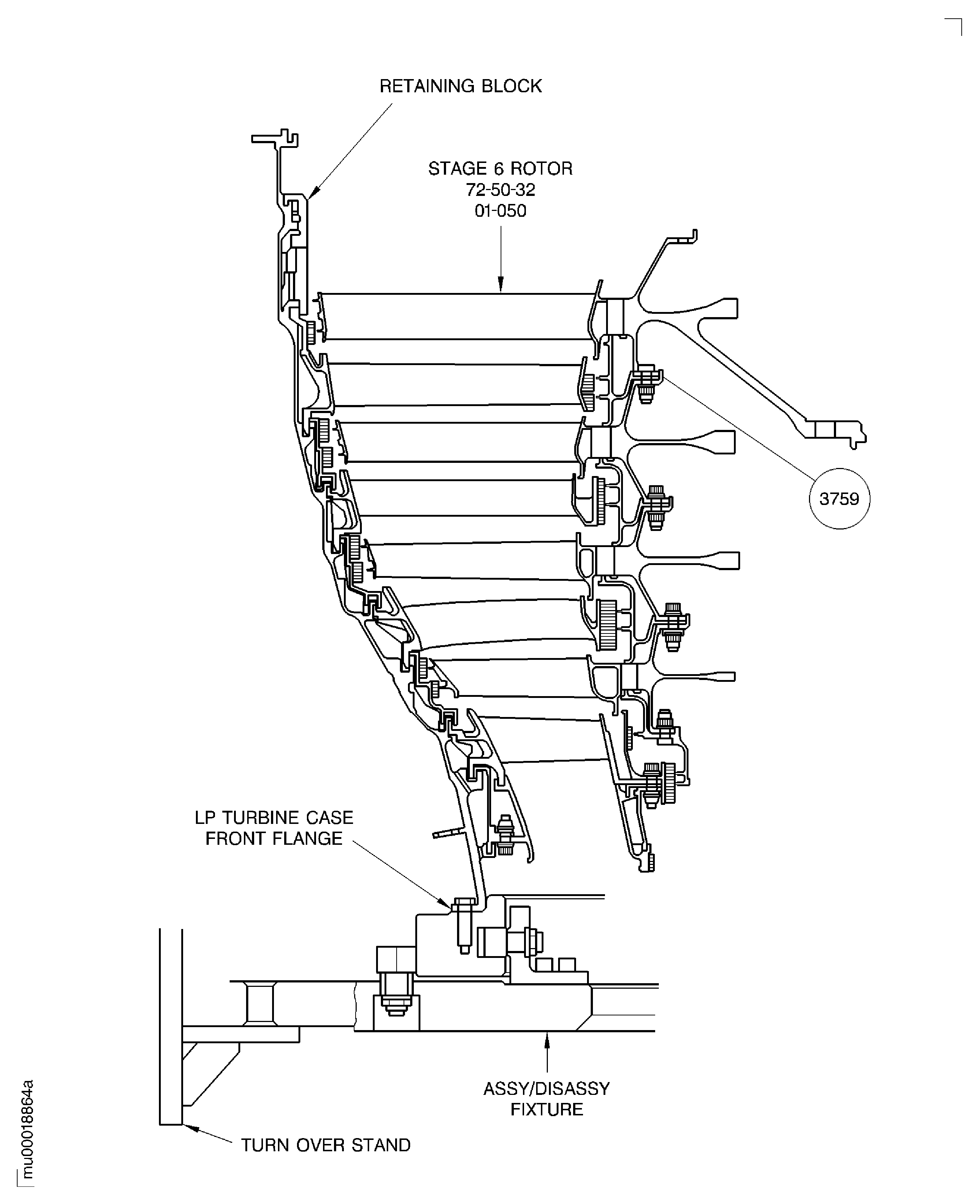 V2500-A5: Fits and Clearances of the Stage 6 Rotor